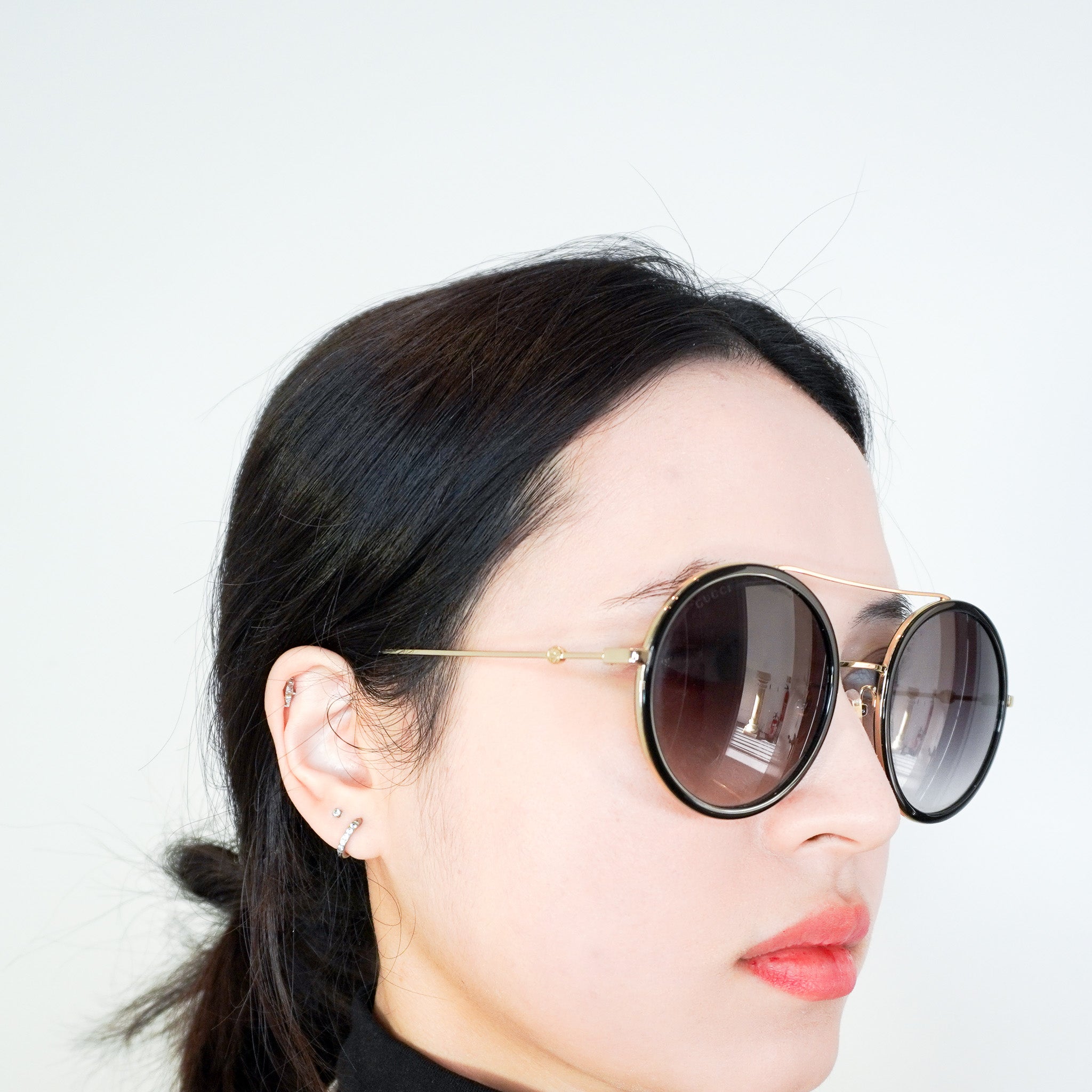 Gucci Black Round Sunglasses RRP £385 | Authentic Preloved FINAL SALE