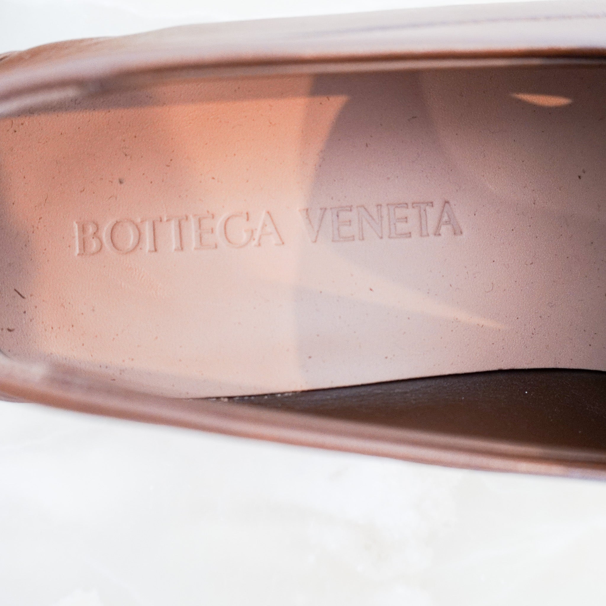 CURRENT SEASON Bottega Veneta Astaire Loafers in Brown RRP £890 | Authentic Preloved