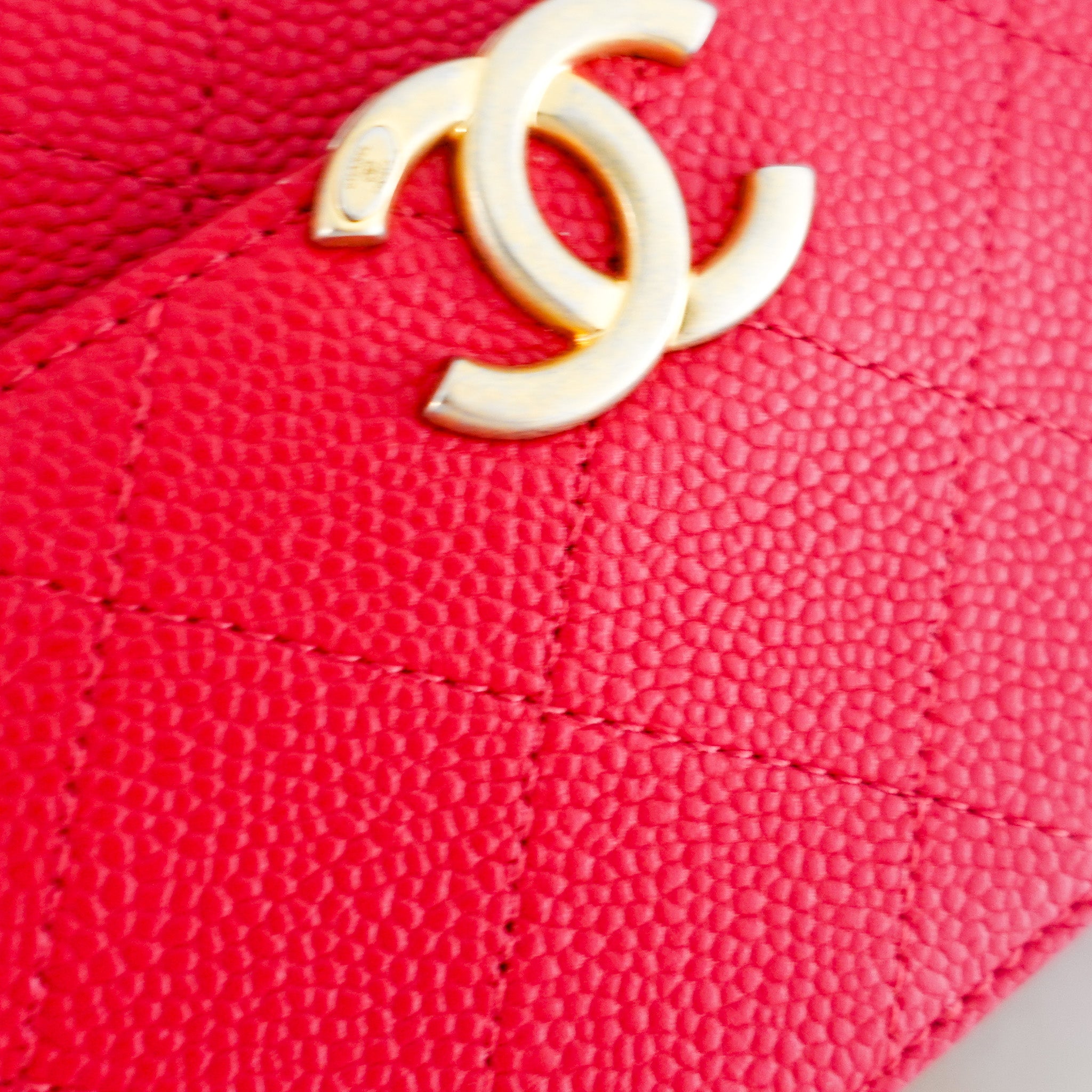 Chanel Chic Affinity Belt Bag in Red Quilted Caviar Leather | Authentic