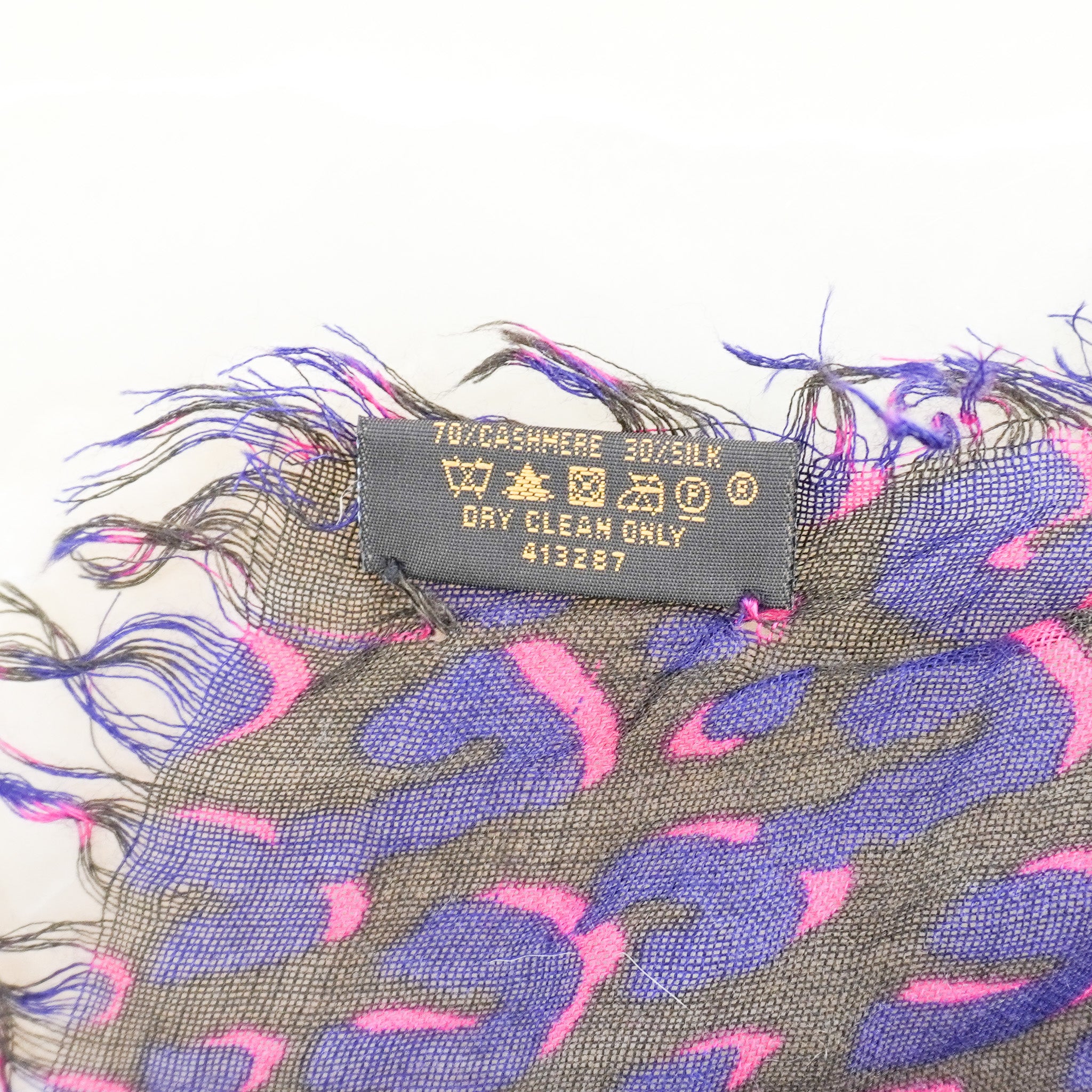 Louis Vuitton x Stephen Sprouse Leopard Print Stole in Purple (RRP £475) | Authentic Preloved