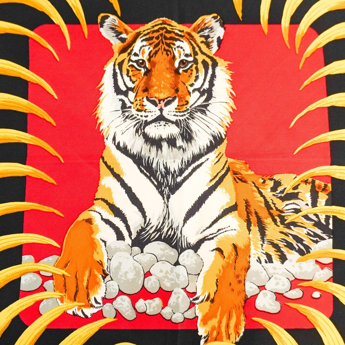 Hermès Carré 90 Silk Tiger Print Scarf (RRP £520) | FINAL SALE Authentic Preloved - Reloved Again