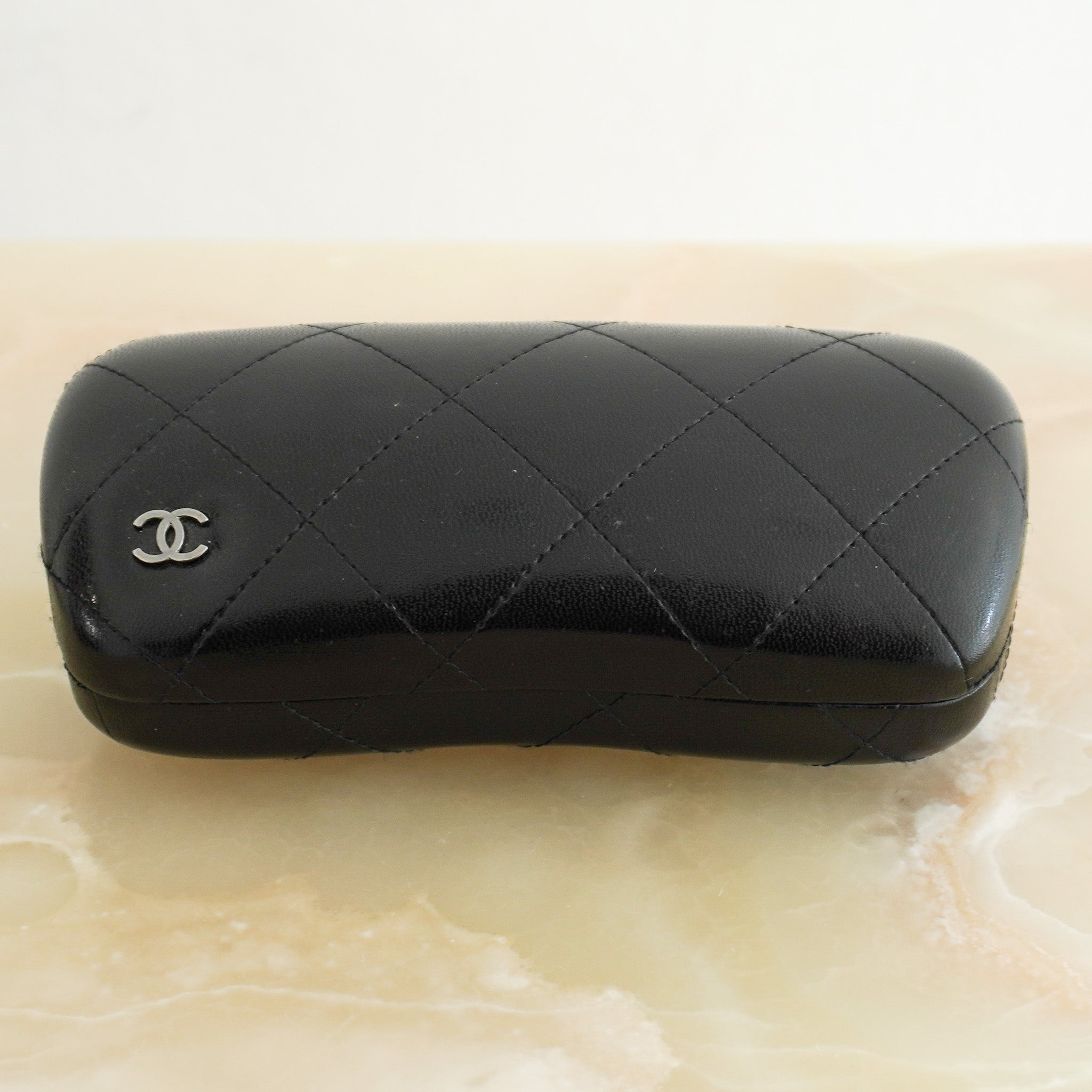 Chanel Pearl-Embellished Square Sunglasses in Black (RRP £385) | Authentic Preloved FINAL SALE