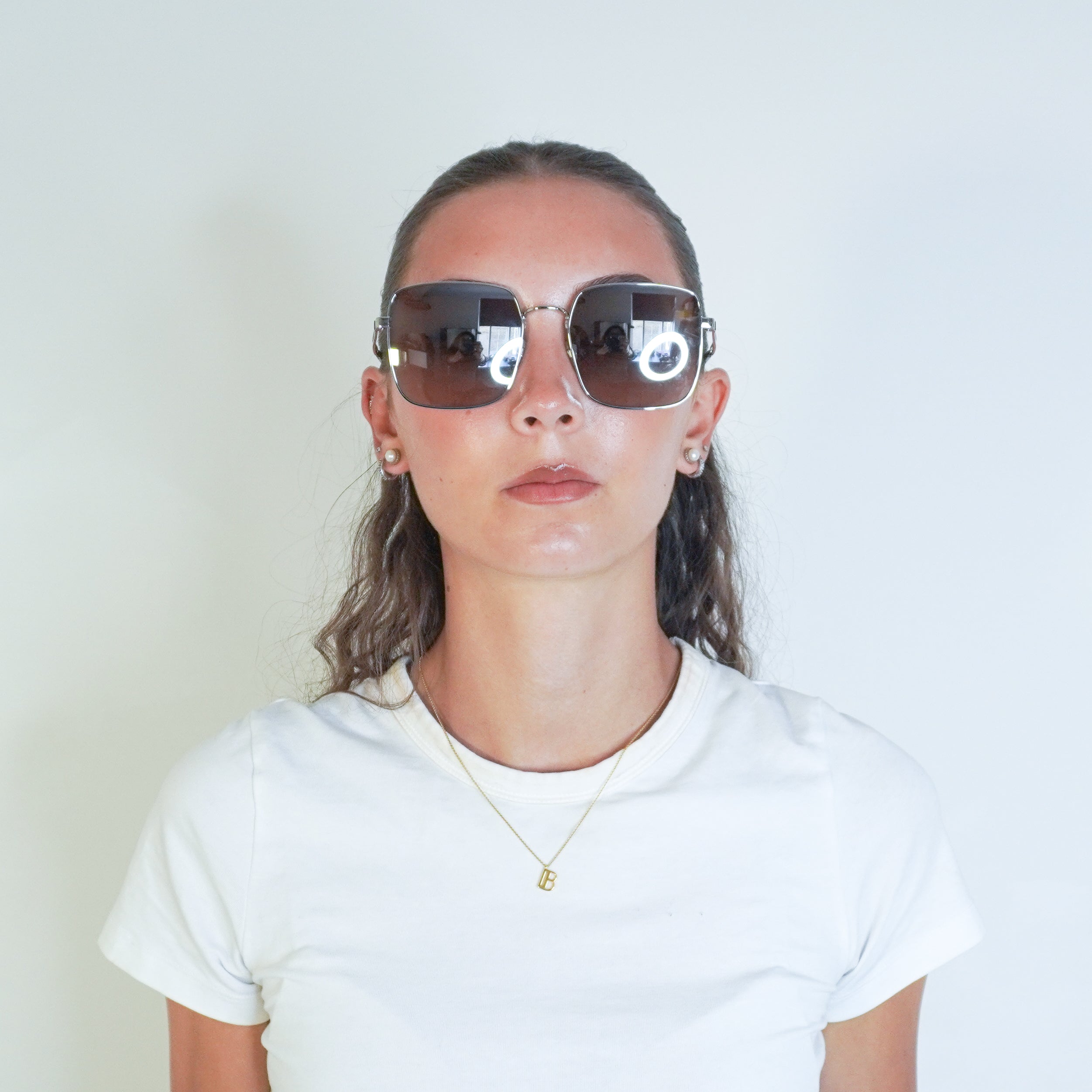 Givenchy GV 7148/F/S 010 NQ Silver Square Sunglasses (RRP £480) | Authentic Preloved FINAL SALE