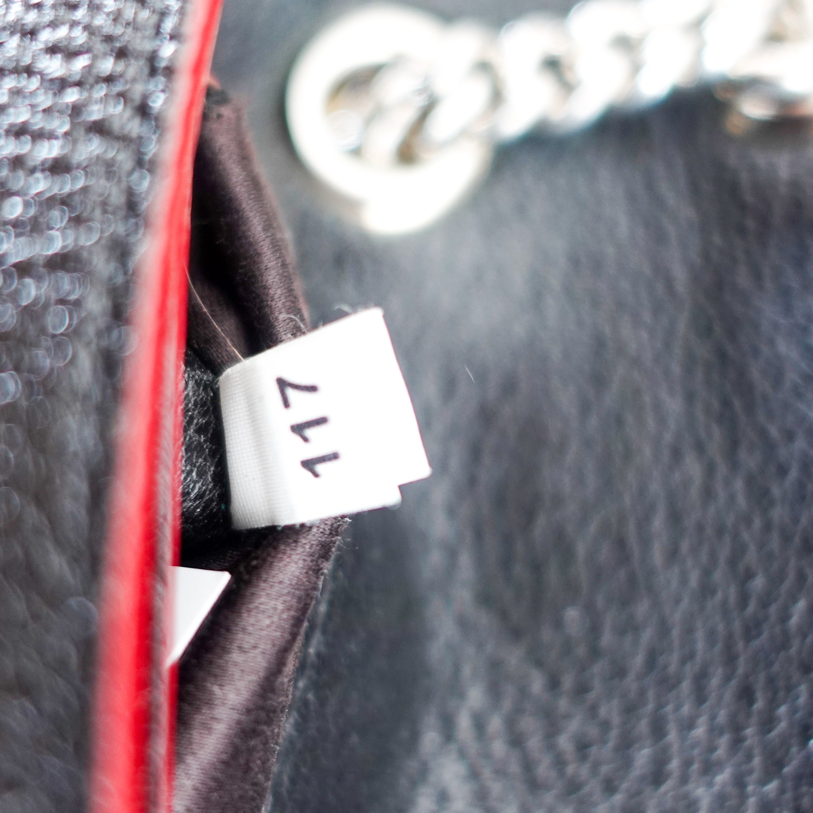 Black chain flap bag RRP £700