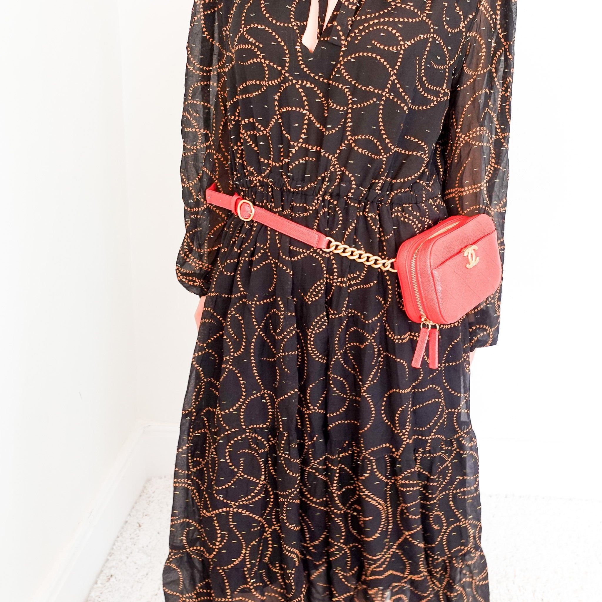 Chanel Chic Affinity Belt Bag in Red Quilted Caviar Leather | Authentic - Reloved Again