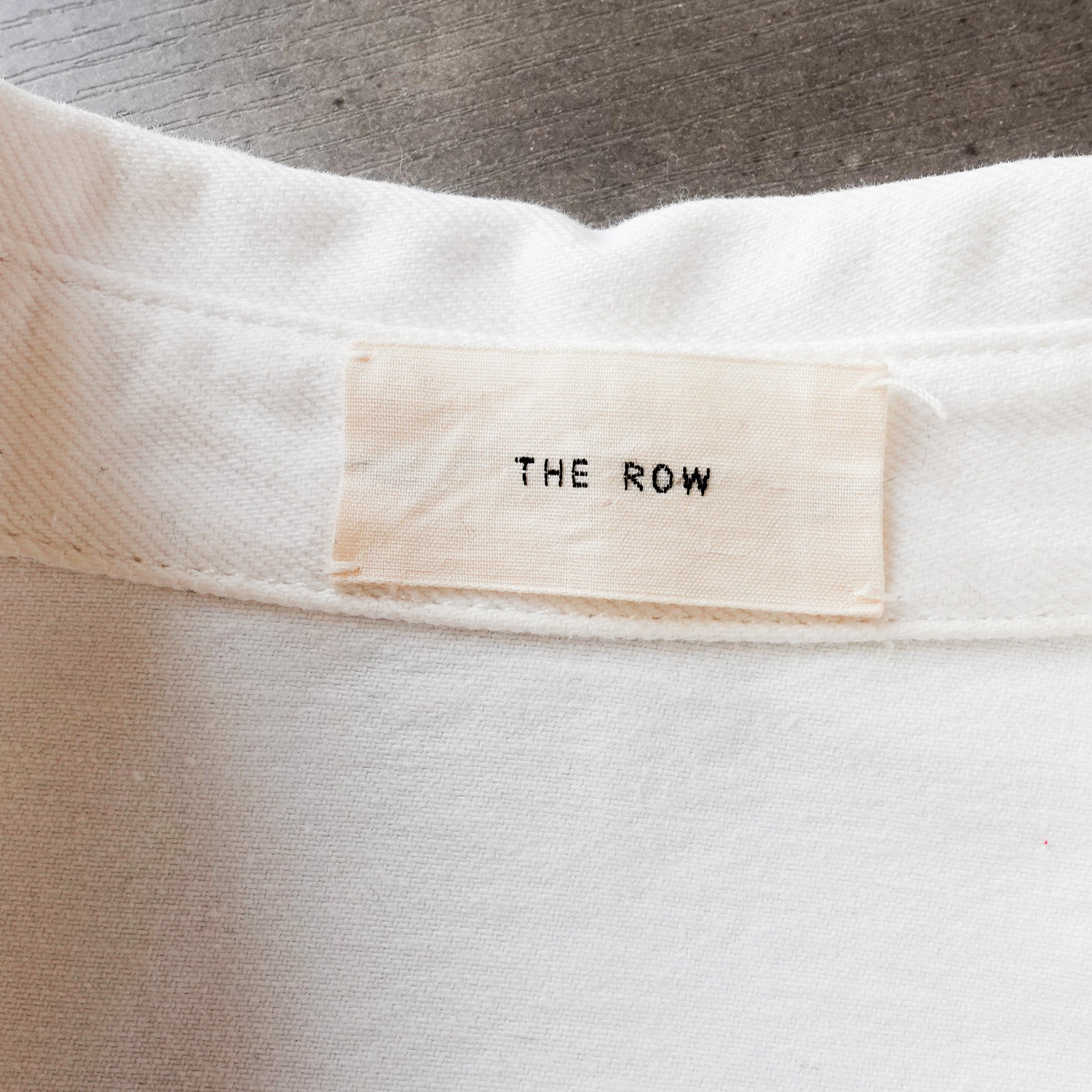 The Row White Oversized Denim Buttoned Shacket RRP £2400 | Authentic Preloved - Reloved Again