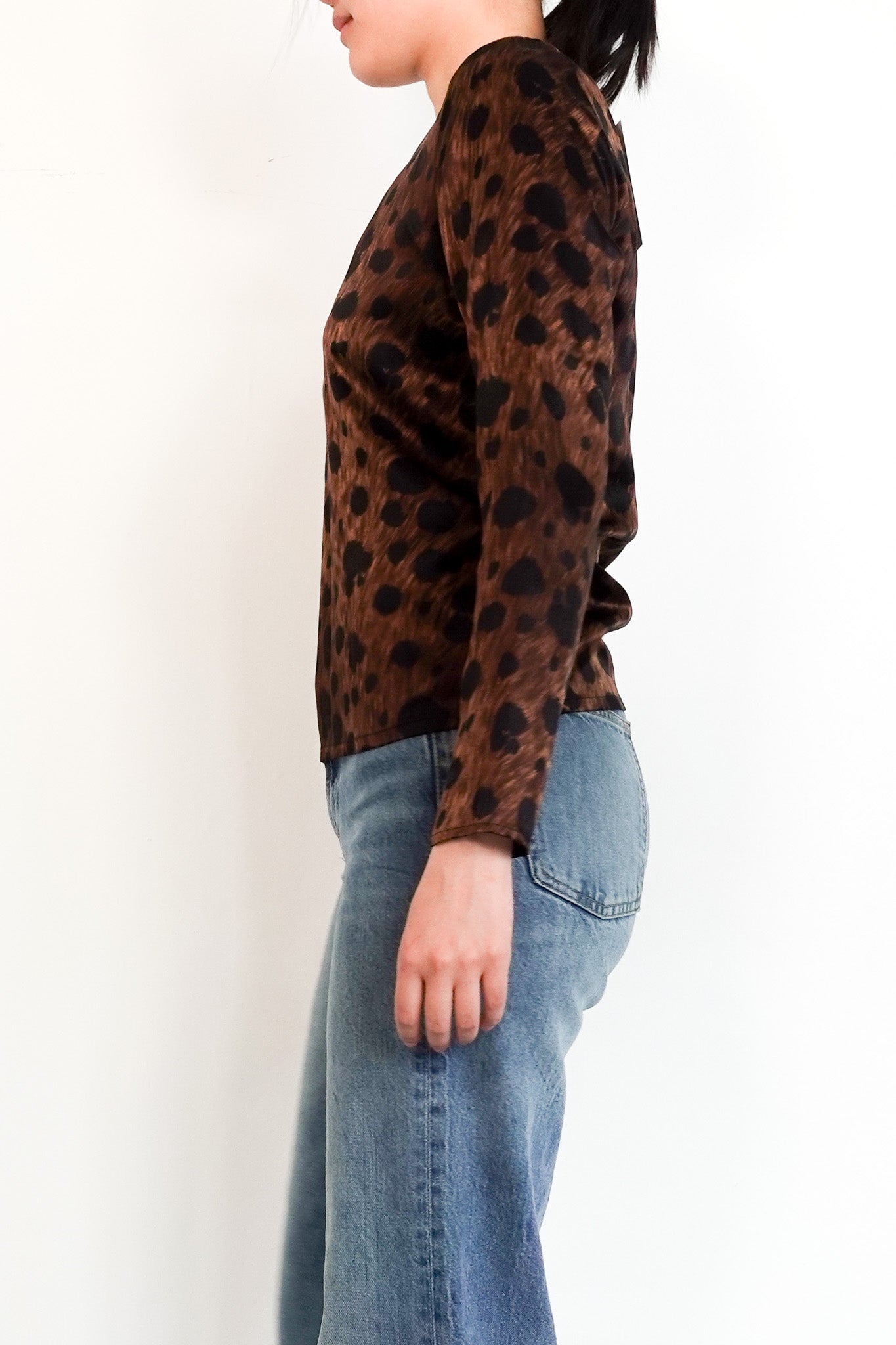 Vintage Leopard Print Top