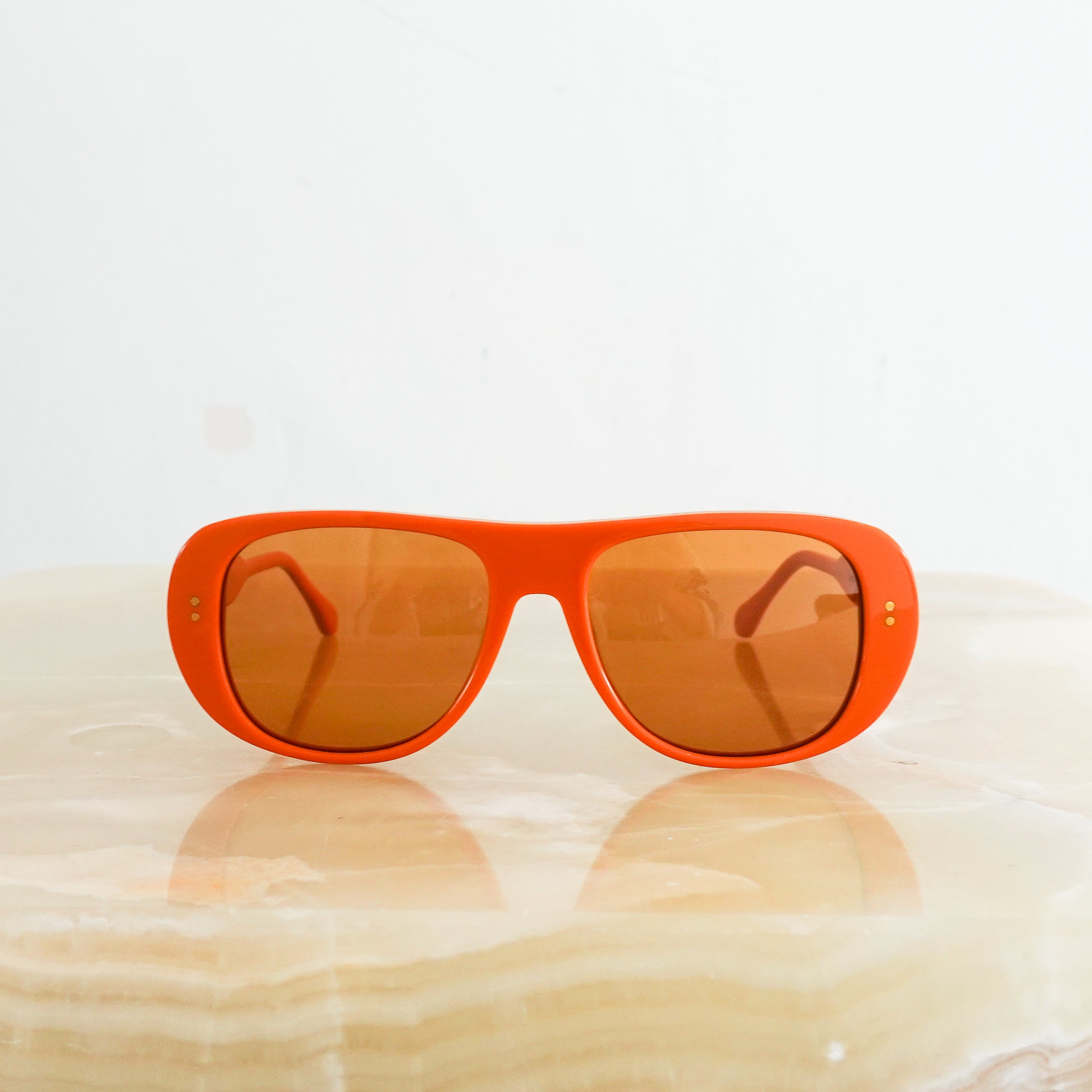 Claris Virot Orange Madura Sunglasses RRP £175 | Preloved Authentic