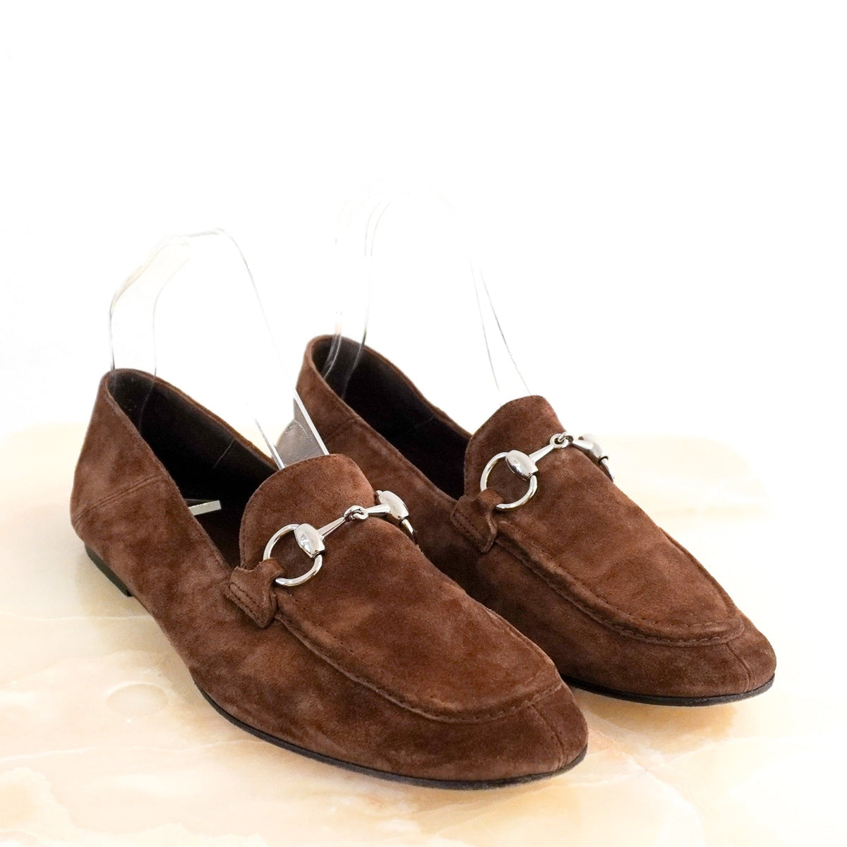 Gucci Jordaan Soft loafer in Dark Brown Suede (RRP £500) | Authentic Preloved - Reloved Again