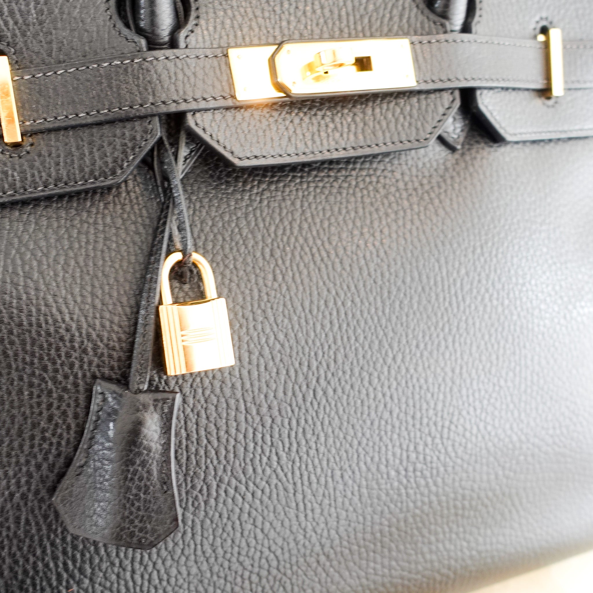 Birkin 35 in Black Ardennes Leather Gold Hardware