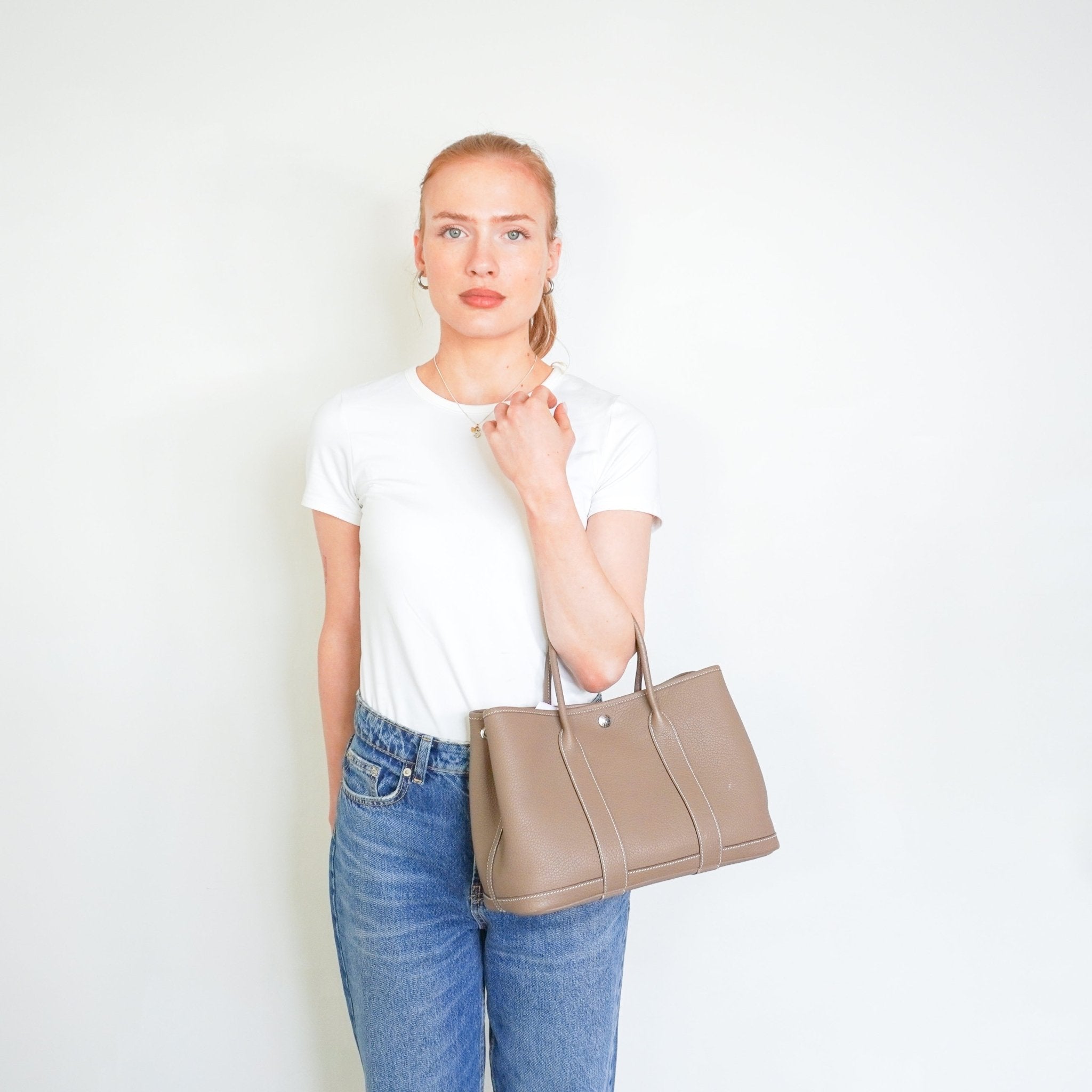 Hermes Etoupe Garden Party 30 Negonda Tote Bag (RRP £3500) | Authentic Preloved - Reloved Again
