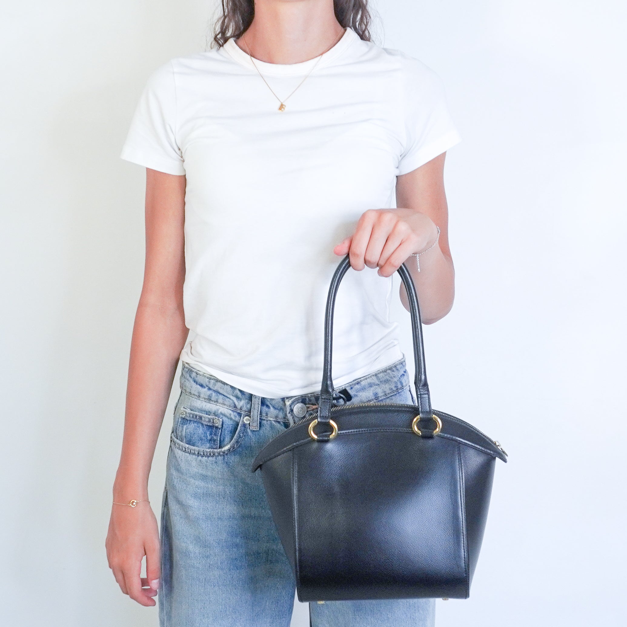 Delvaux Vintage Charme Bag in Black Calf Leather with Gold-Tone Hardware (RRP £3700) | Authentic Preloved