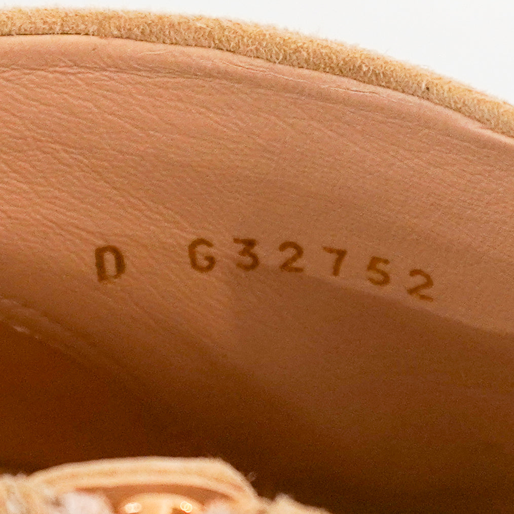 Chanel Cap Toe Beige Suede Leather Boots RRP £1300| Authentic Preloved