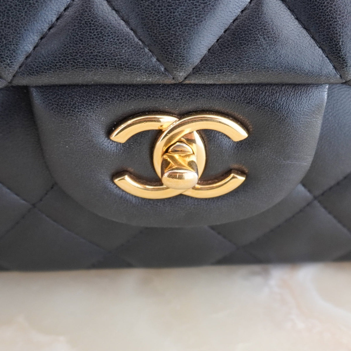 Chanel Jumbo Classic Handbag in Black Lambskin Leather with Gold-Tone Hardware (RRP £10,050) | Authentic Preloved - Reloved Again
