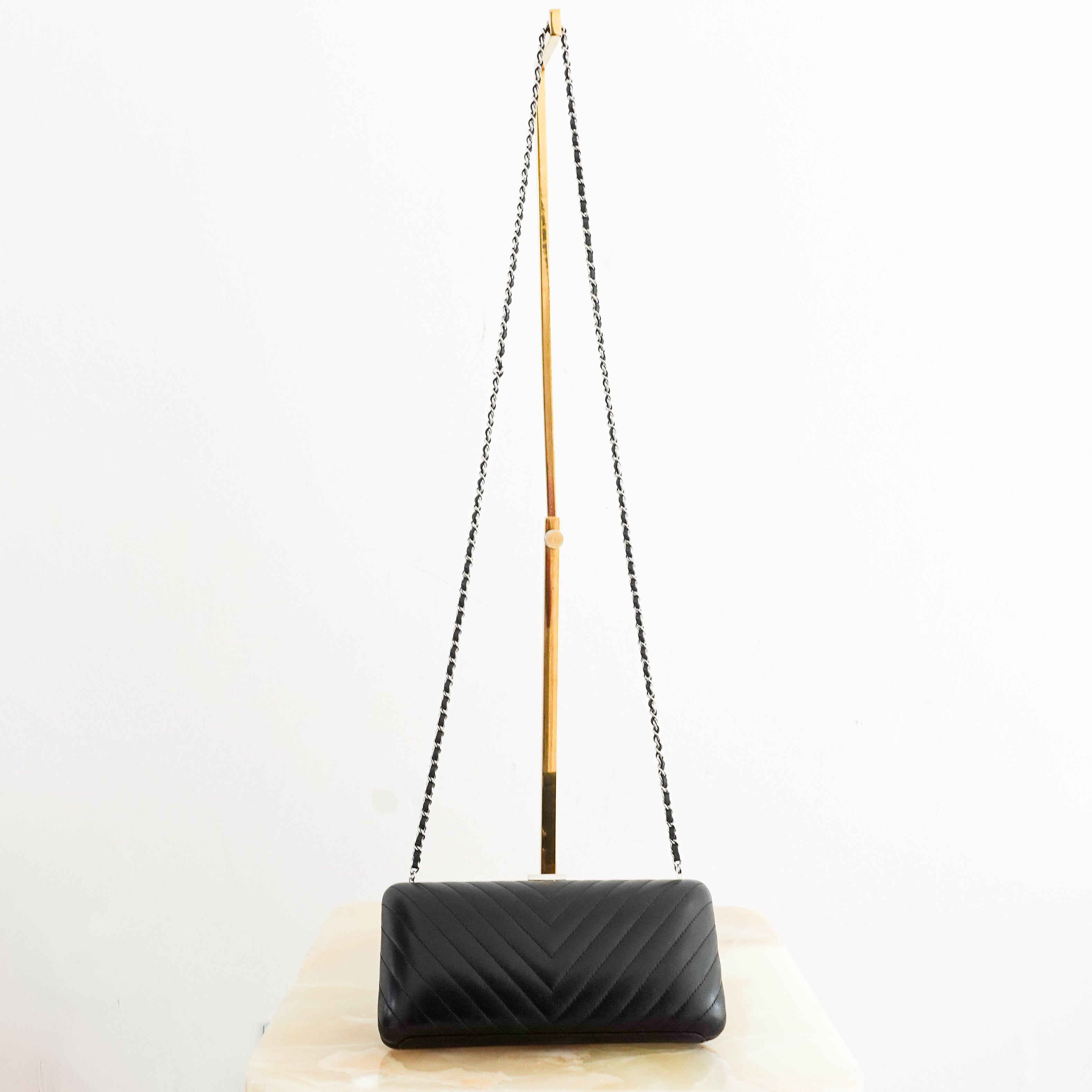 Chanel Chevron fringe clutch Spring 2018 | Authentic Preloved