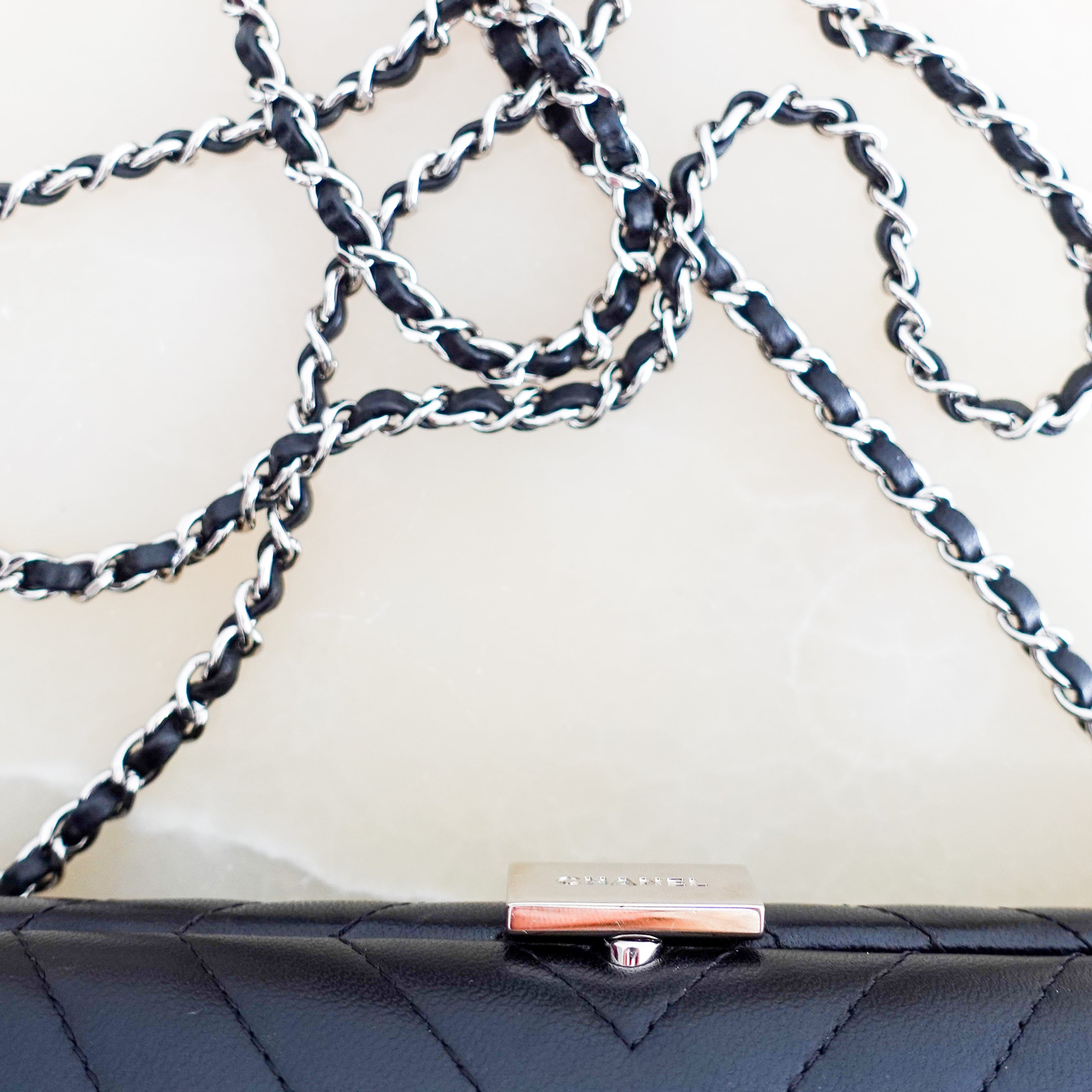 Chanel Chevron fringe clutch Spring 2018 | Authentic Preloved
