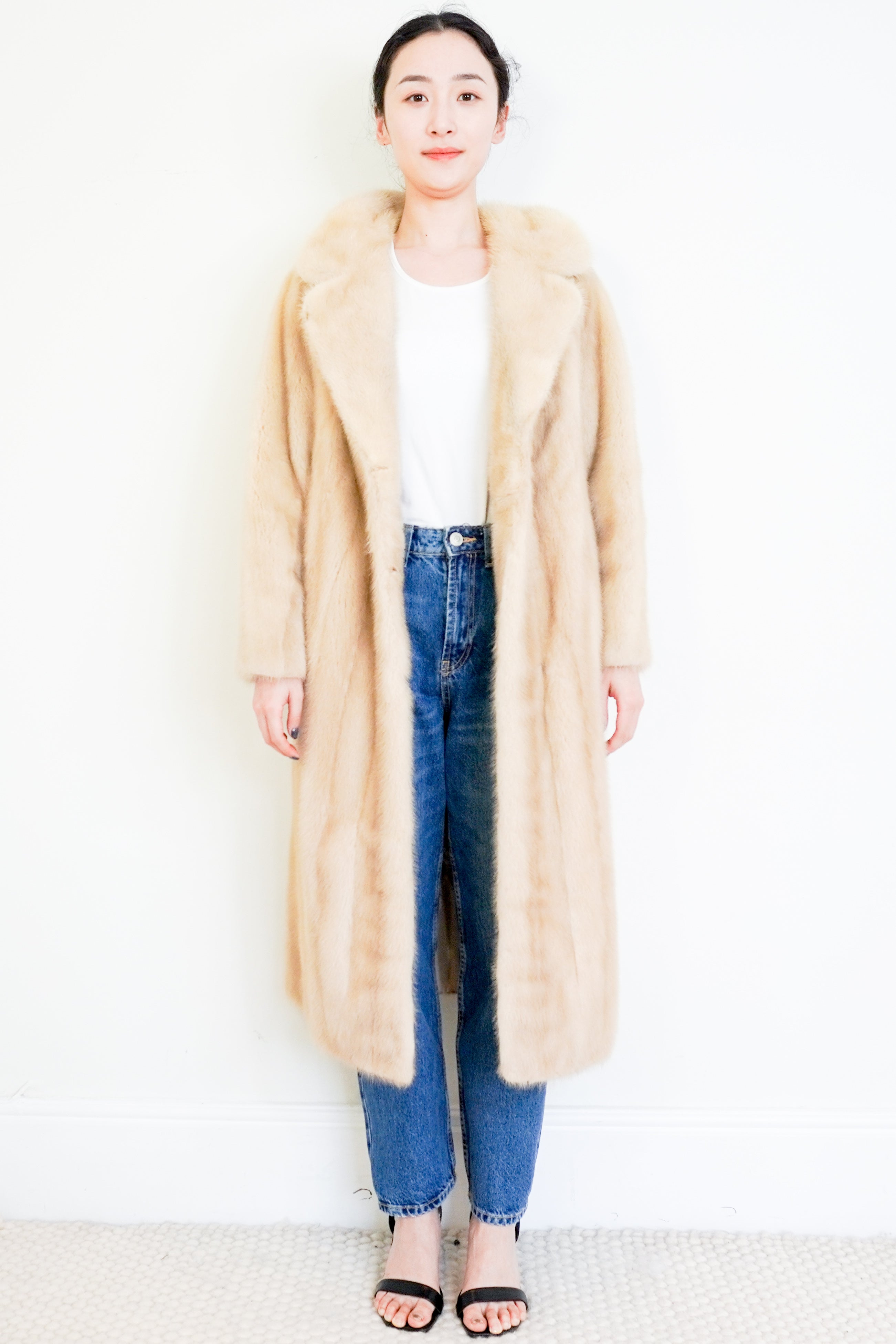 Vintage Beige Mink Coat RRP £1K | Authentic Preloved
