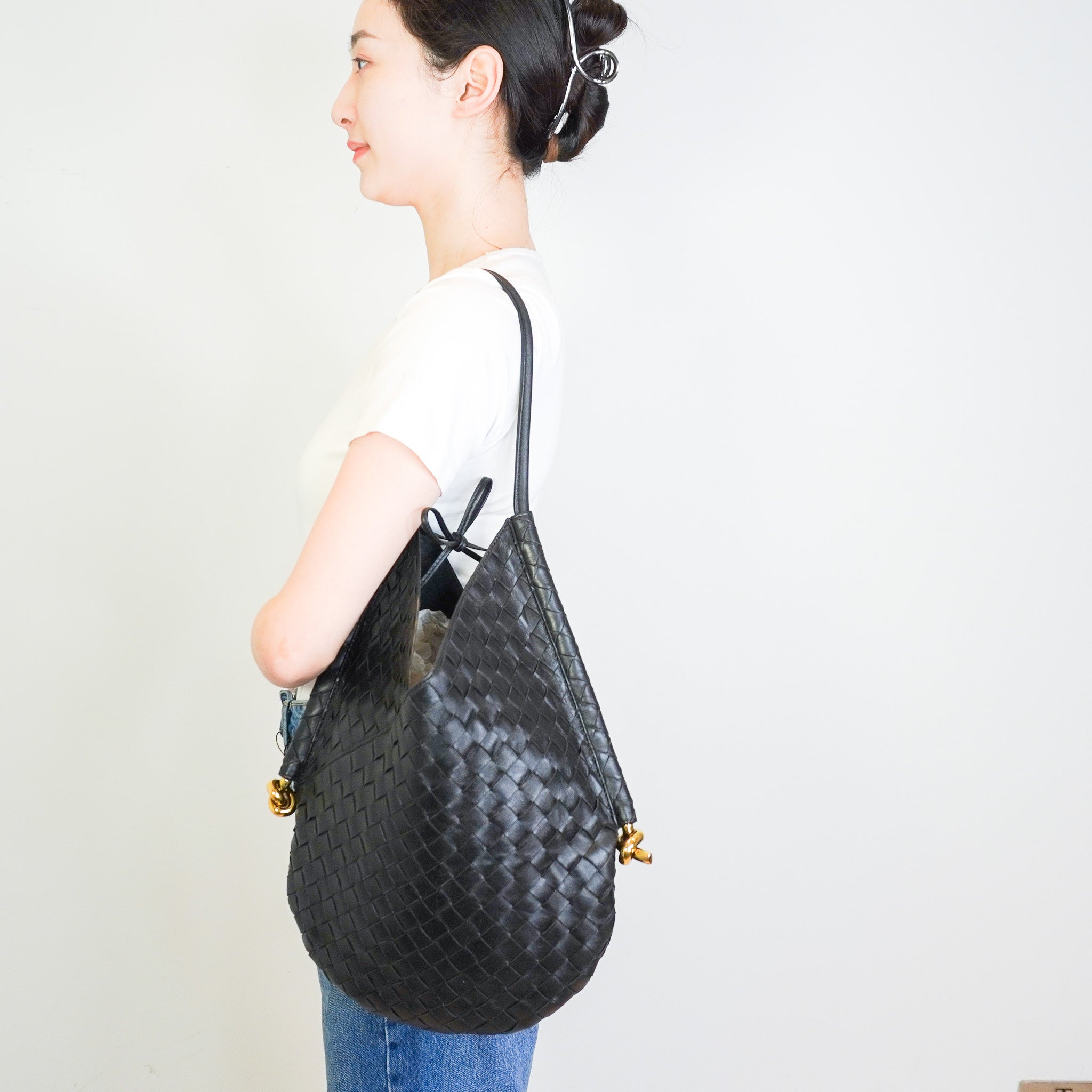 Bottega Veneta Solstice Intrecciato Bag in Black RRP £3100 | Authentic Preloved - Reloved Again