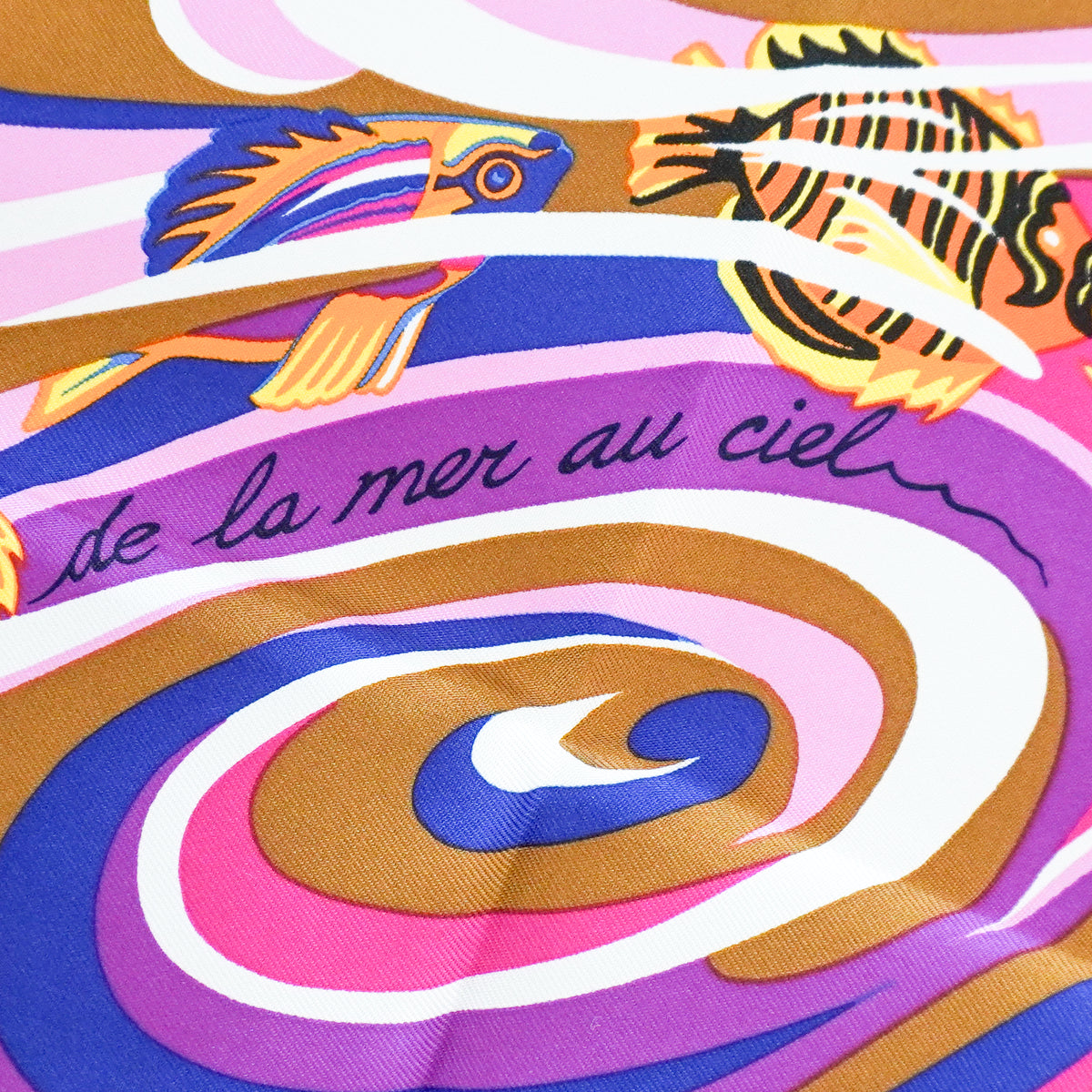 Hermes La Mer au ciel violet Carré scarf RRP £520| FINAL SALE Authentic Preloved