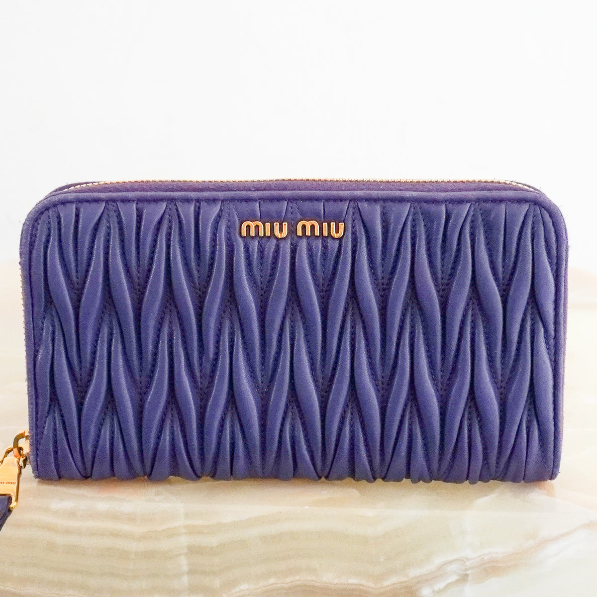Miu Miu Matelassé Wallet (RRP £710)| Authentic Preloved
