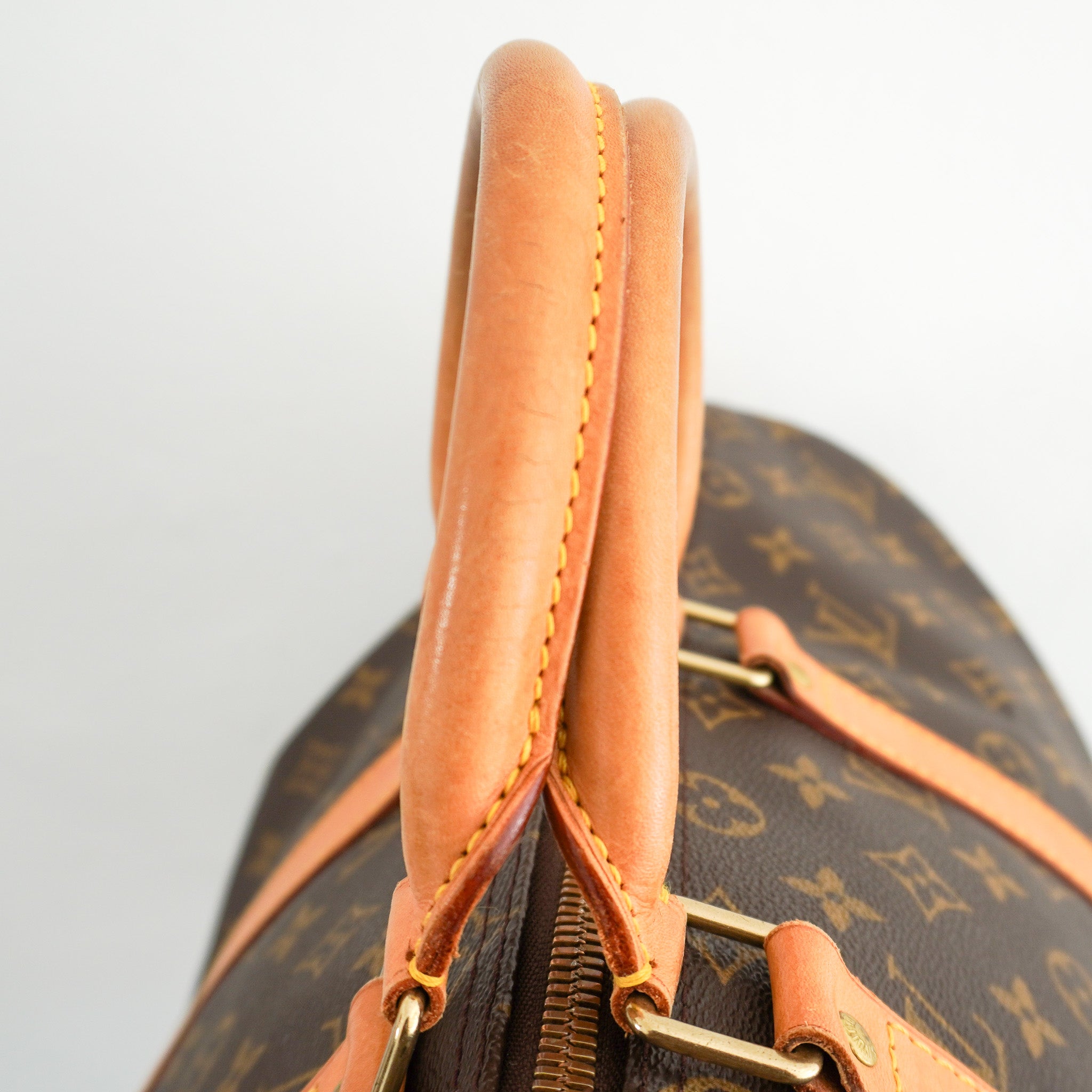 Louis Vuitton Keepall Bandoulière 45 in Brown Monogram Canvas with Vachetta Leather (RRP £1960) | Authentic Preloved