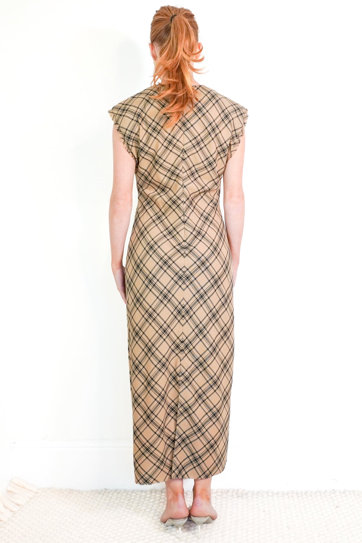 Ami Paris Checked Wool Dress (RRP £1240) | Authentic Preloved