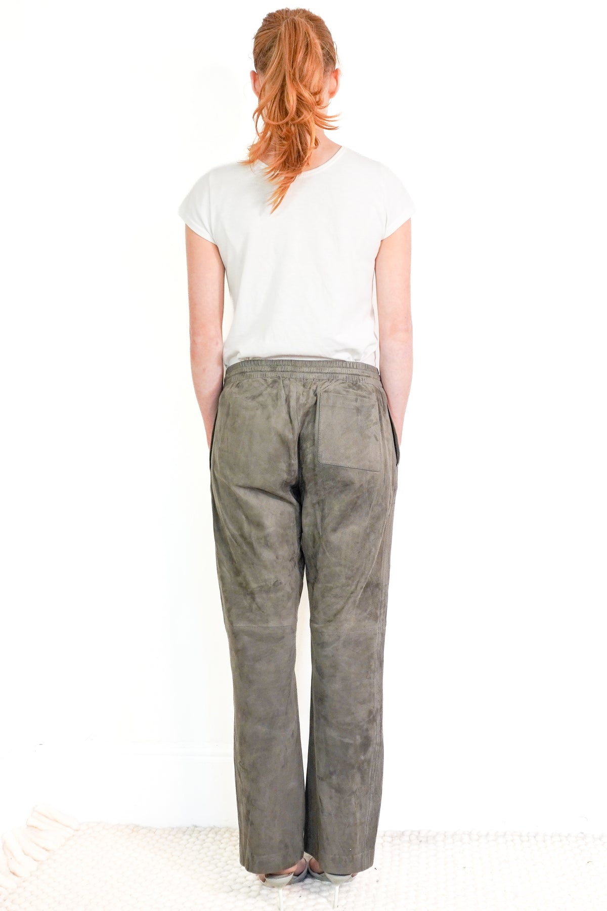 Joseph Suede Drawstring Trousers (RRP £1200) | Authentic Preloved