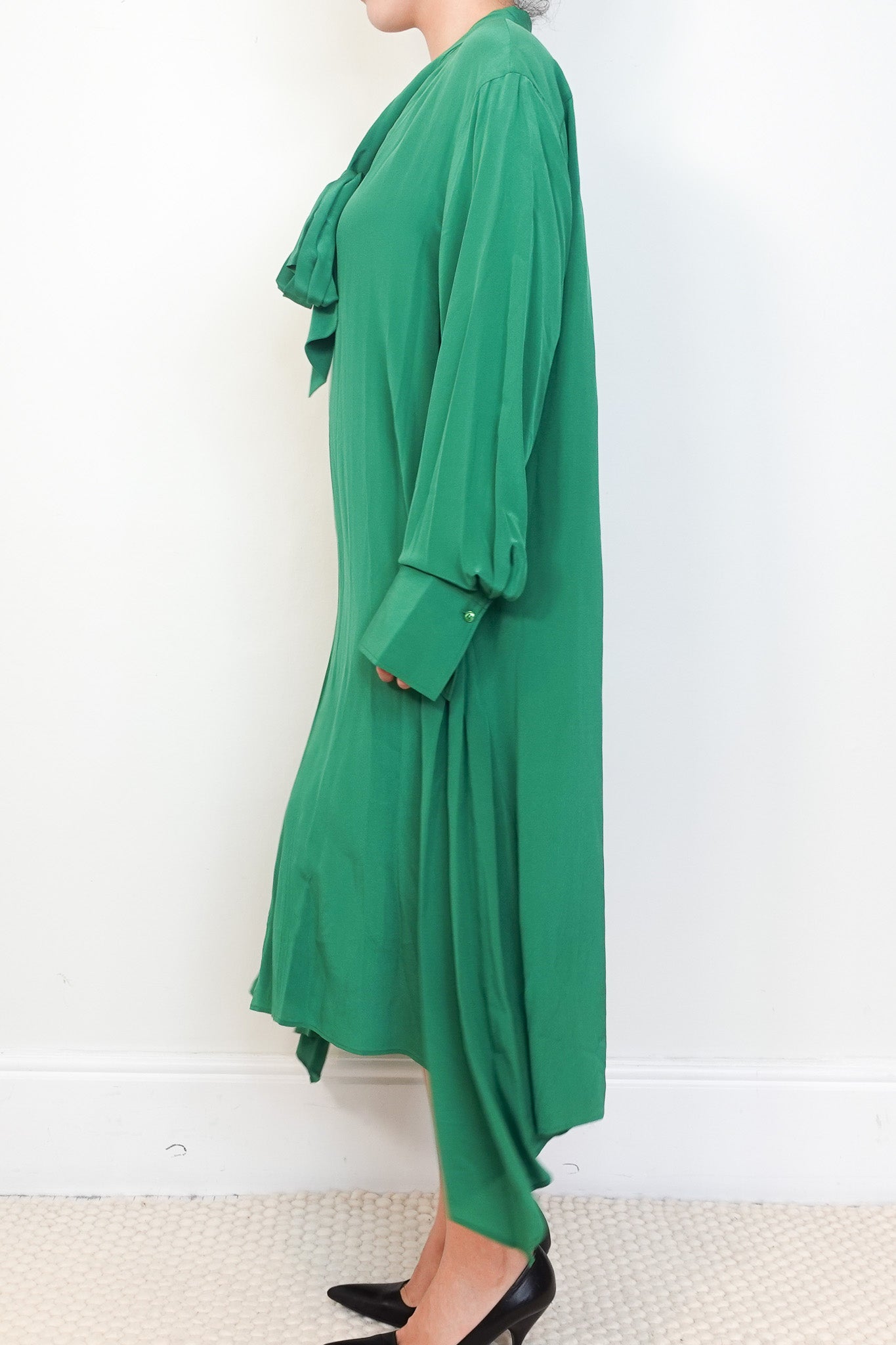 Joseph green Silk Midi Dress RRP £600 | Authentic Preloved