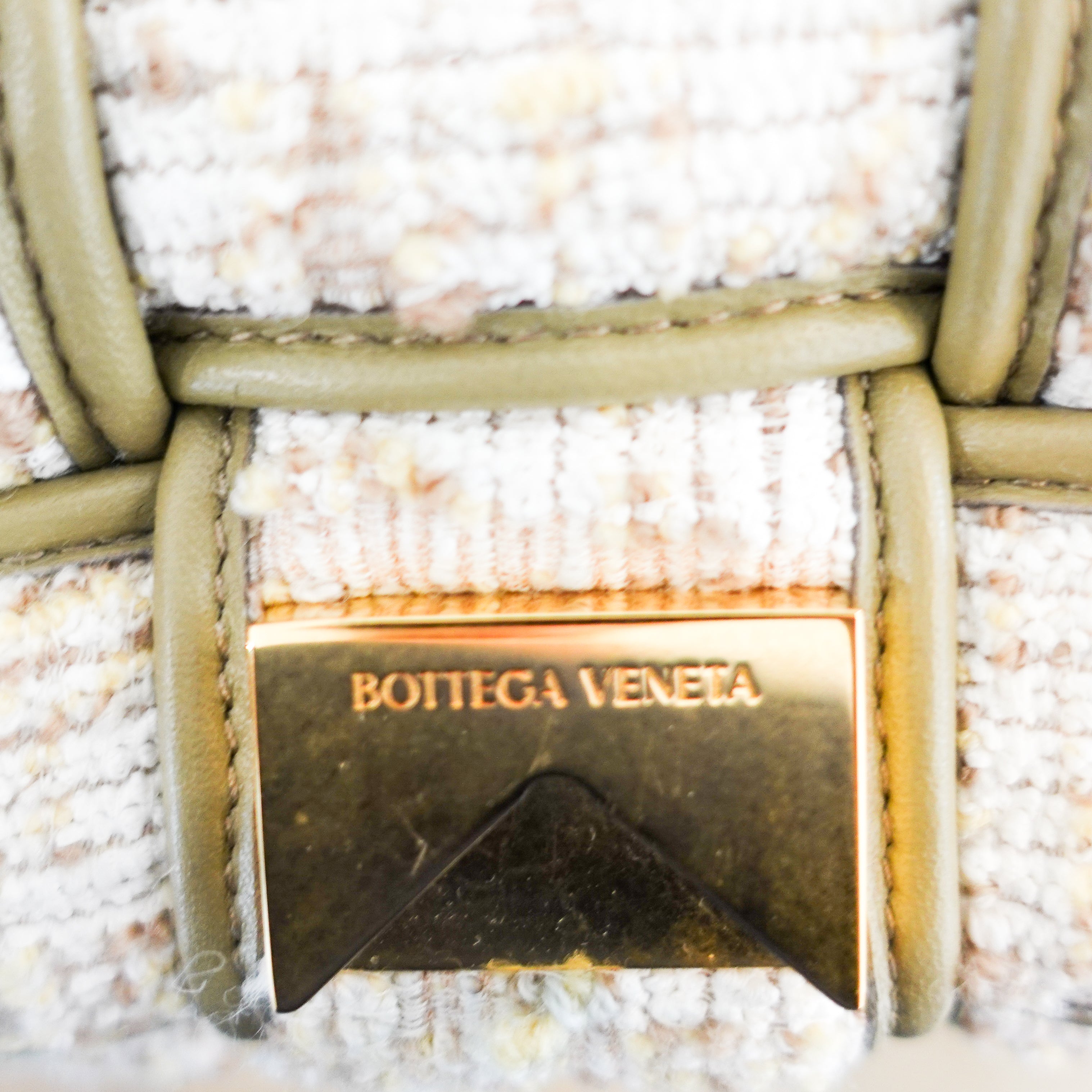 Bottega Veneta green tweed cassette bag RRP £3000 | Authentic Preloved