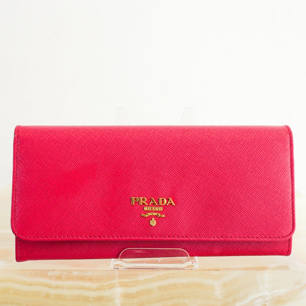 Prada Large Saffiano Calfskin Leather Wallet (RRP £740) | Authentic Preloved - Reloved Again