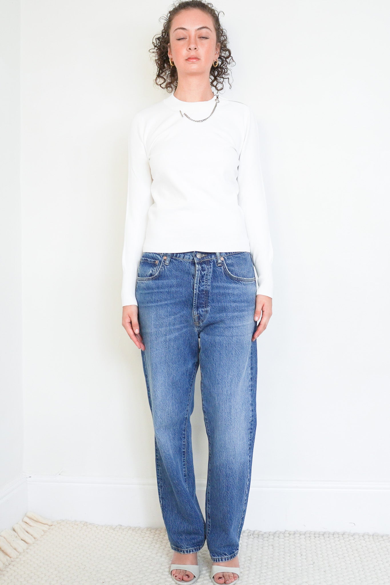 Louis Vuitton Uniform Long Sleeve Top with Chain Applique (RRP £495) | Authentic Preloved