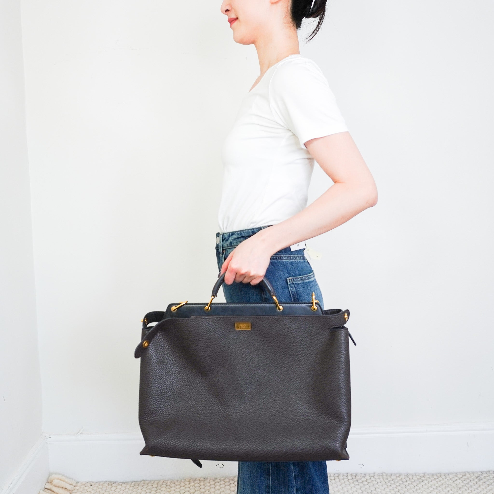 Fendi Peekaboo Large Tote in Dark Brown RRP £4500 | Authentic Preloved - Reloved Again