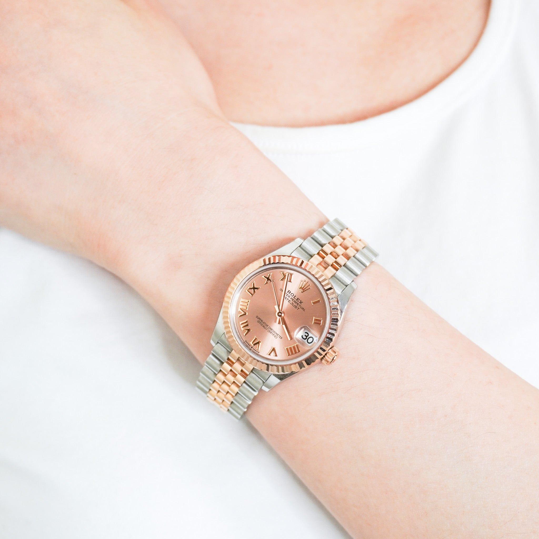 Rolex Datejust 31 Oyster Perpetual in Everose Gold RRP £11600 | Authentic Preloved FINAL SALE - Reloved Again