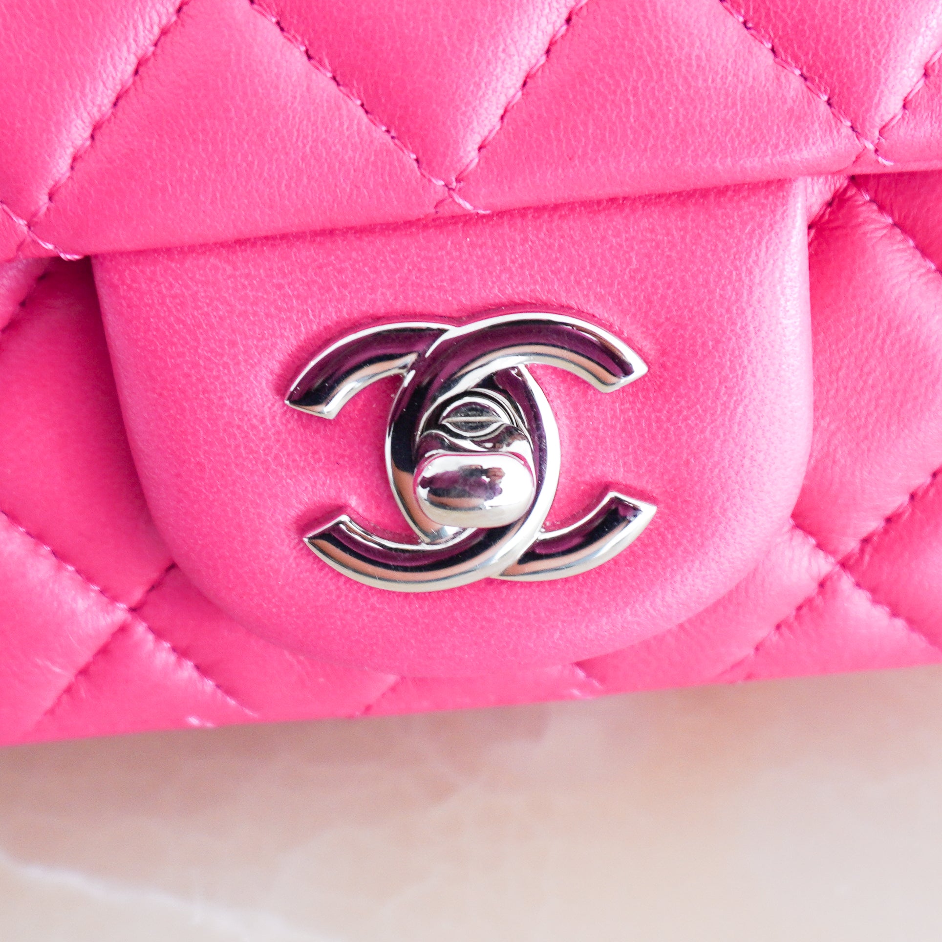 Chanel Pink Mini Lambskin Single Flap Bag (RRP £6000) | Authentic Preloved - Reloved Again