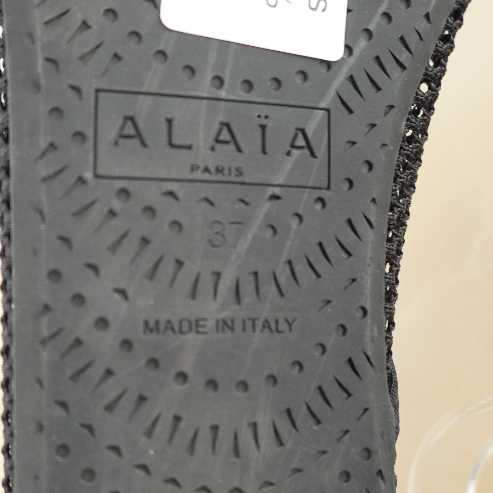 Alaïa Black Mesh Ballet Flats (RRP £650) | Authentic Preloved