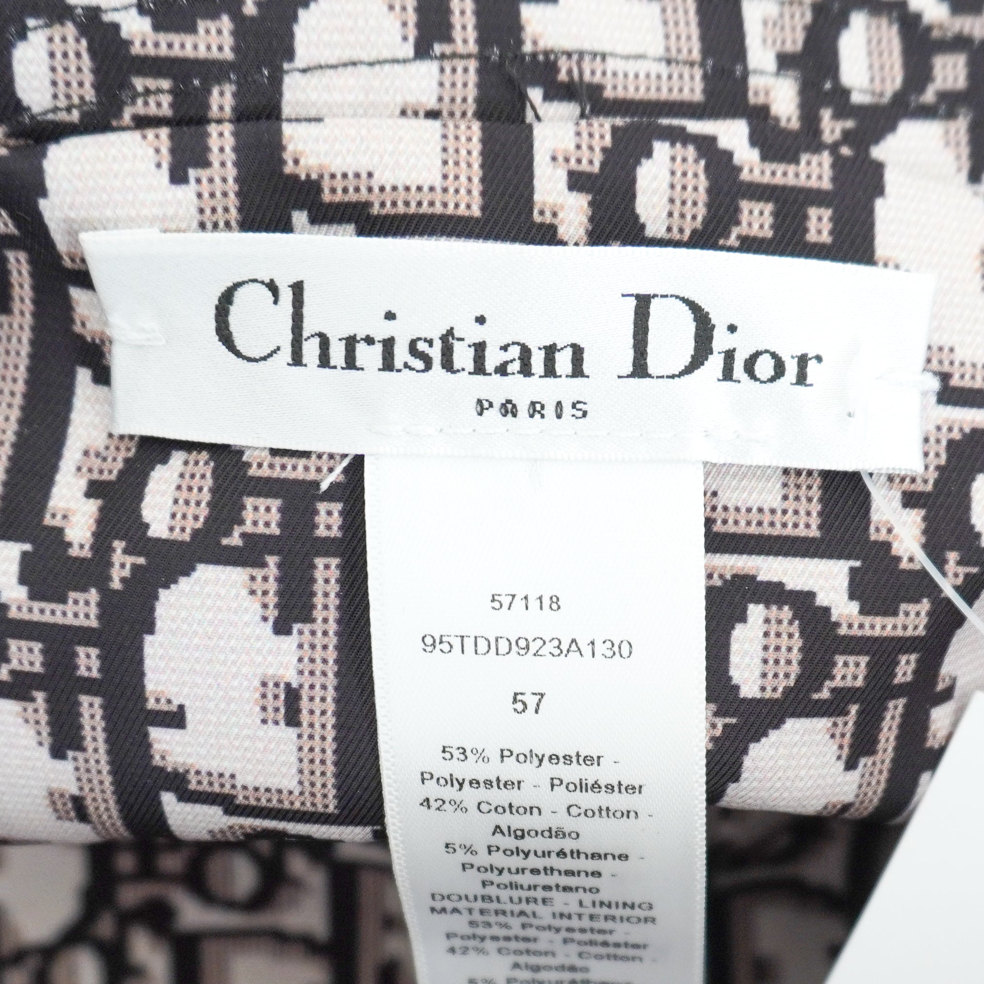 Dior Reversible Teddy-D Small Brim Bucket Hat in Black (RRP £660) | Authentic Preloved FINAL SALE