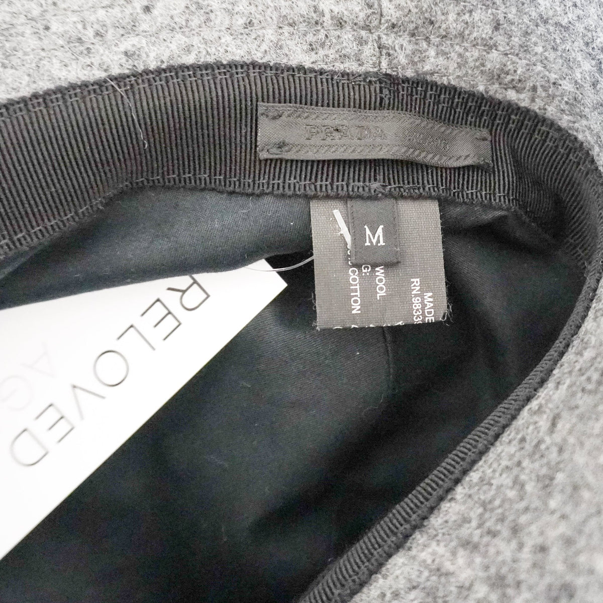 Prada grey bucket hat RRP £520 | Authentic Preloved FINAL SALE NO RETURN - Reloved Again