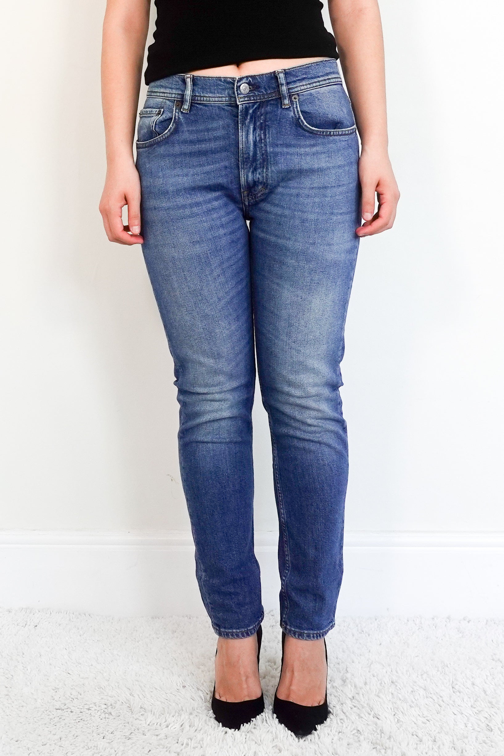 Melk Mid Blue AW18 Straight Leg Jeans RRP £200