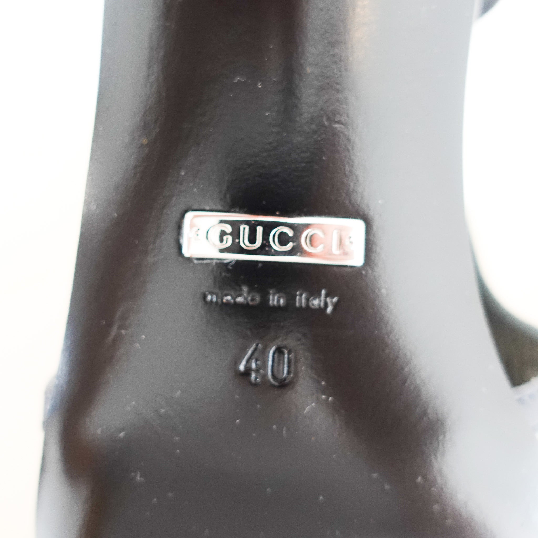 NEW Gucci GG Monogram Crystal Embellished Slingbacks RRP £799 | Authentic Preloved - Reloved Again
