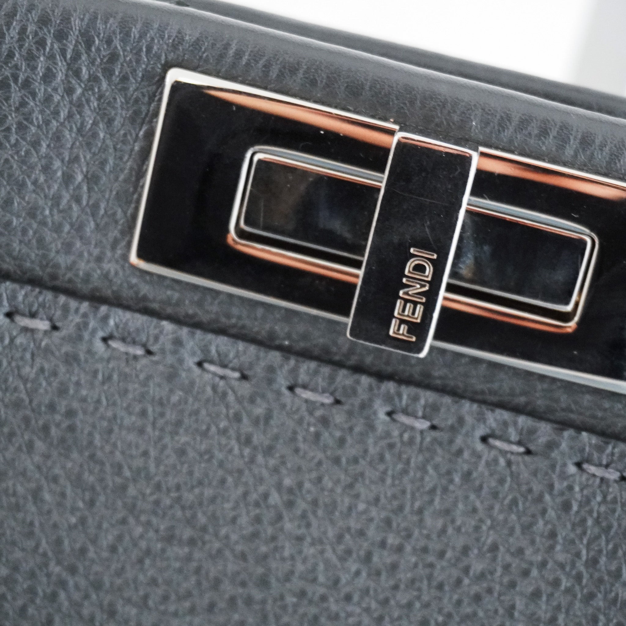 Fendi Selleria Grey Peekaboo Shoulder Bag RRP £4500 | Authentic Preloved - Reloved Again