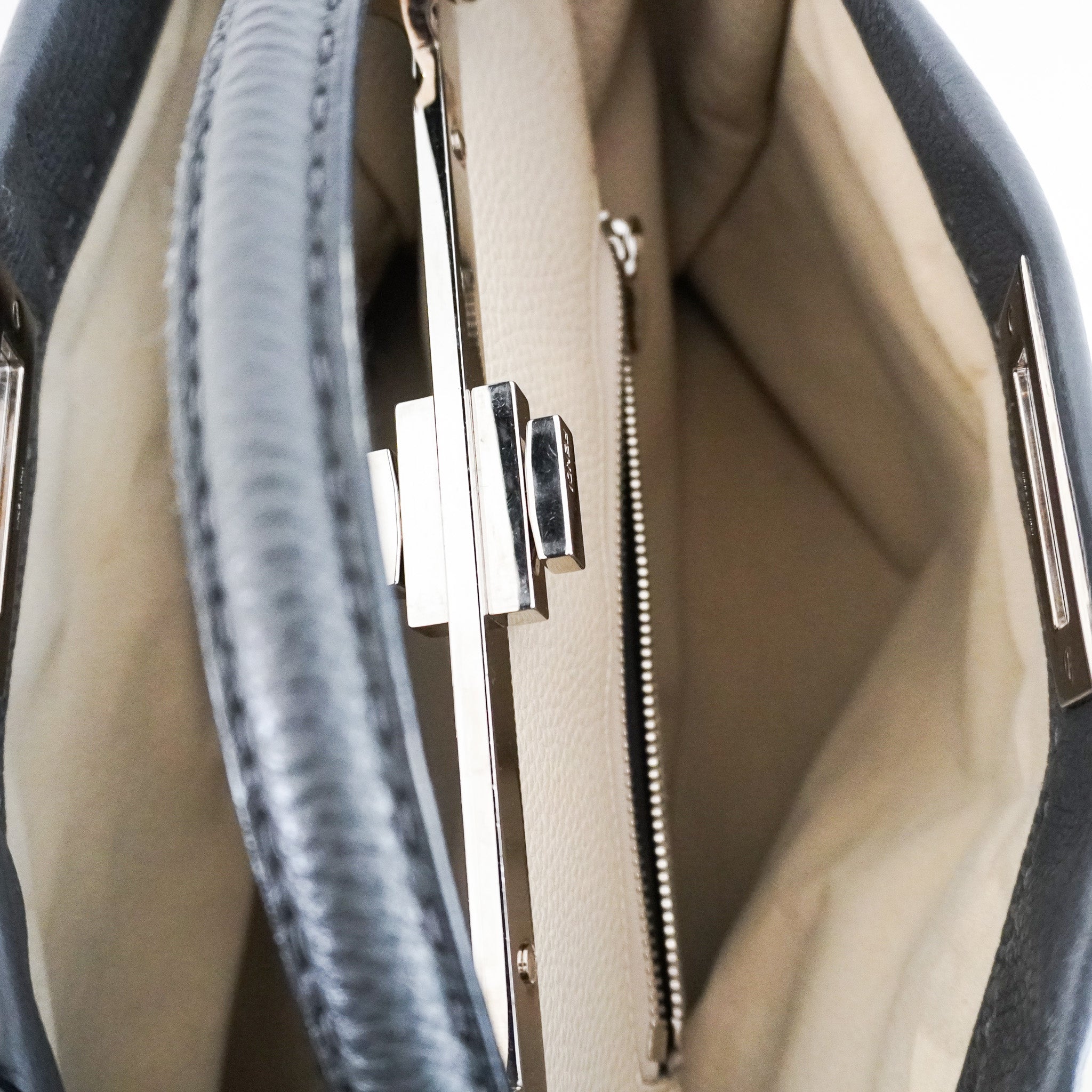 Fendi Selleria Grey Peekaboo Shoulder Bag RRP £4500 | Authentic Preloved - Reloved Again