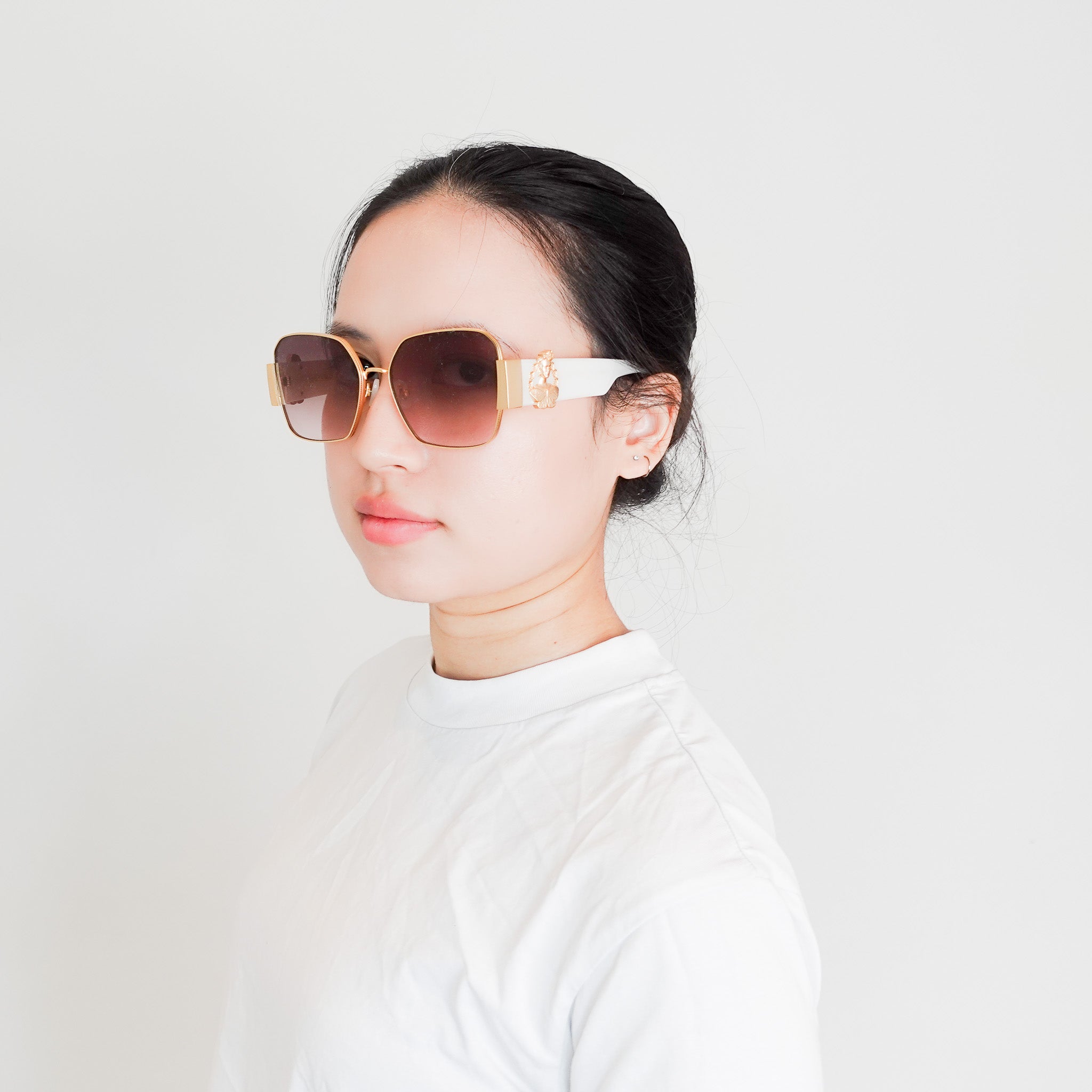 For Artist Sake x Frida Kahlo 18k Gold Plated Sunglasses RRP £300 | Authentic Preloved - Reloved Again