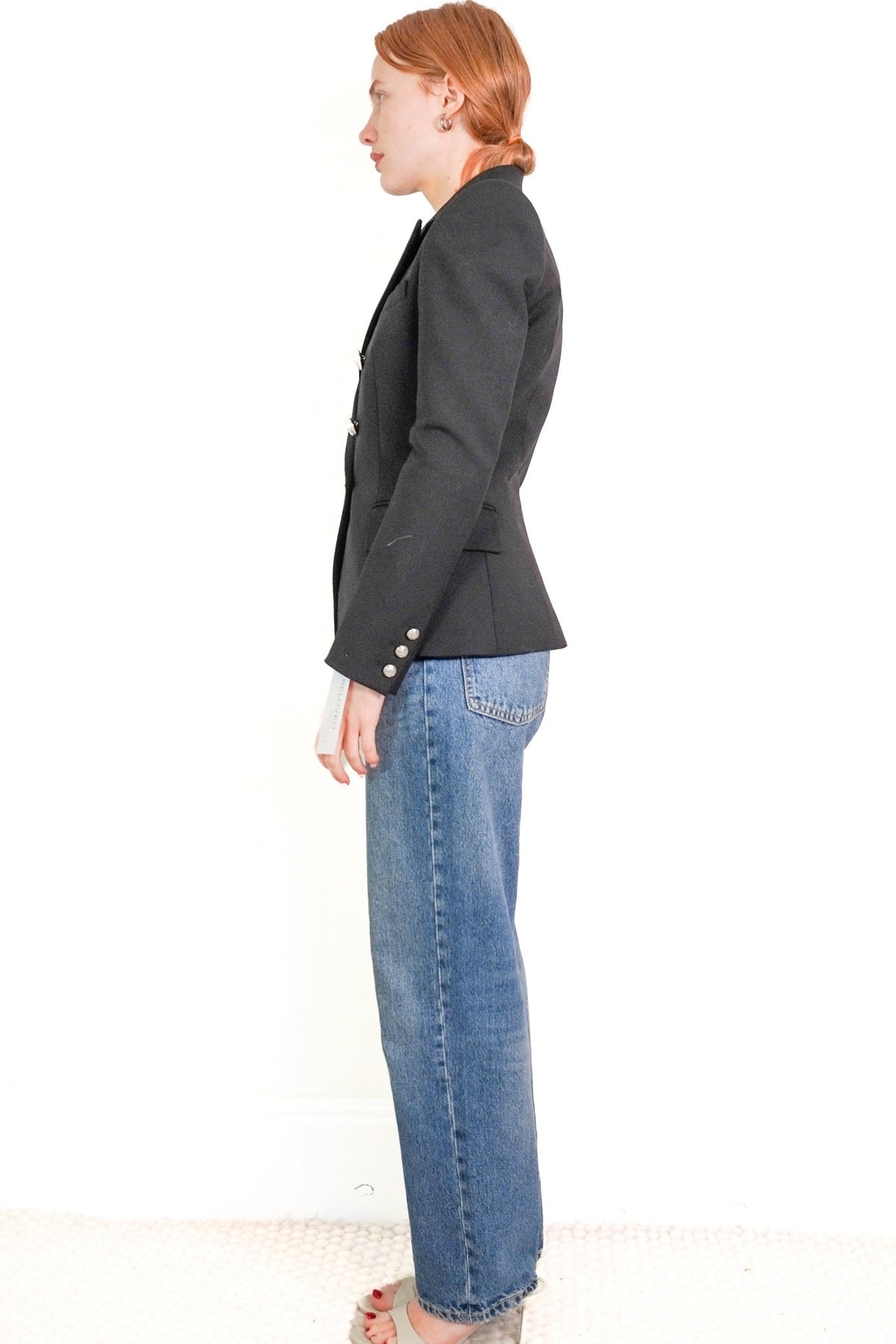 Balmain Black Double Breasted Blazer (RRP £1700) | Authentic Preloved - Reloved Again