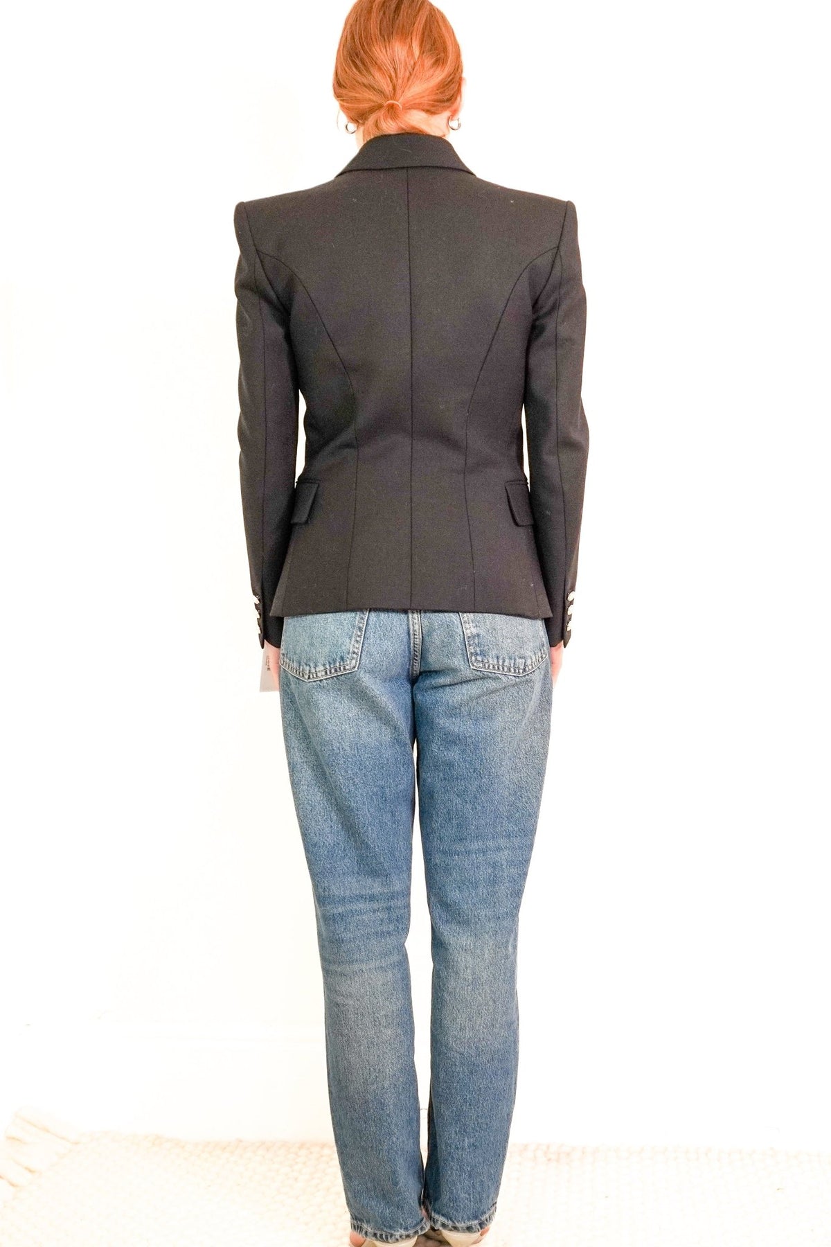 Balmain Black Double Breasted Blazer (RRP £1700) | Authentic Preloved - Reloved Again