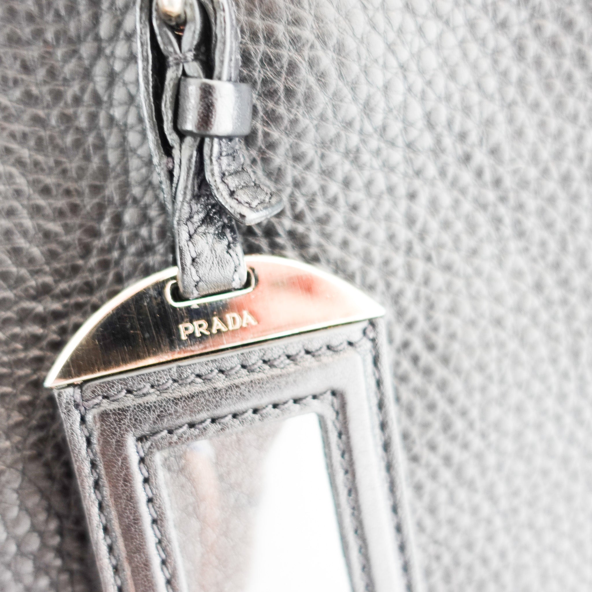 Prada Vitello Daino black Tote Bag | Authentic Preloved - Reloved Again