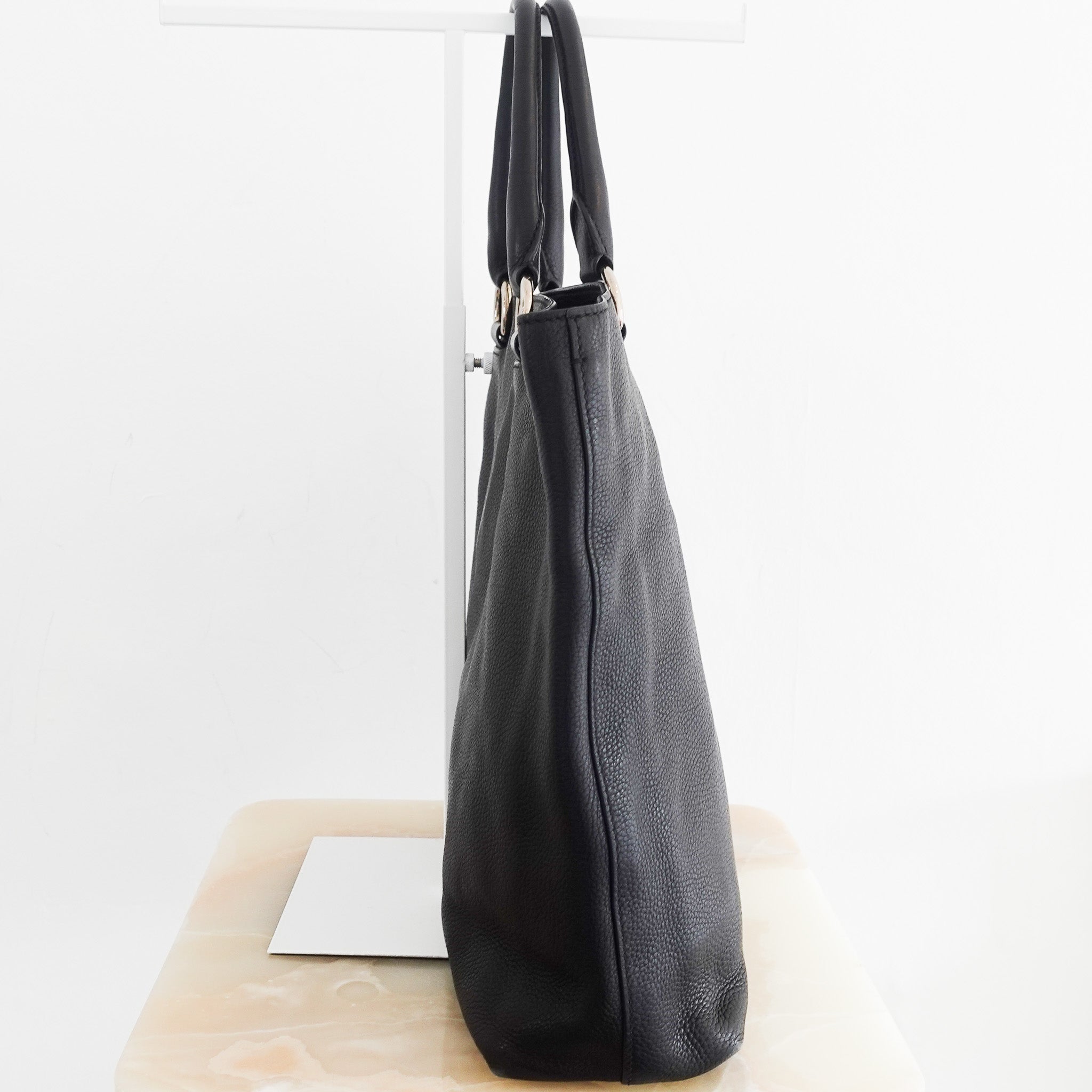 Prada Vitello Daino black Tote Bag | Authentic Preloved - Reloved Again