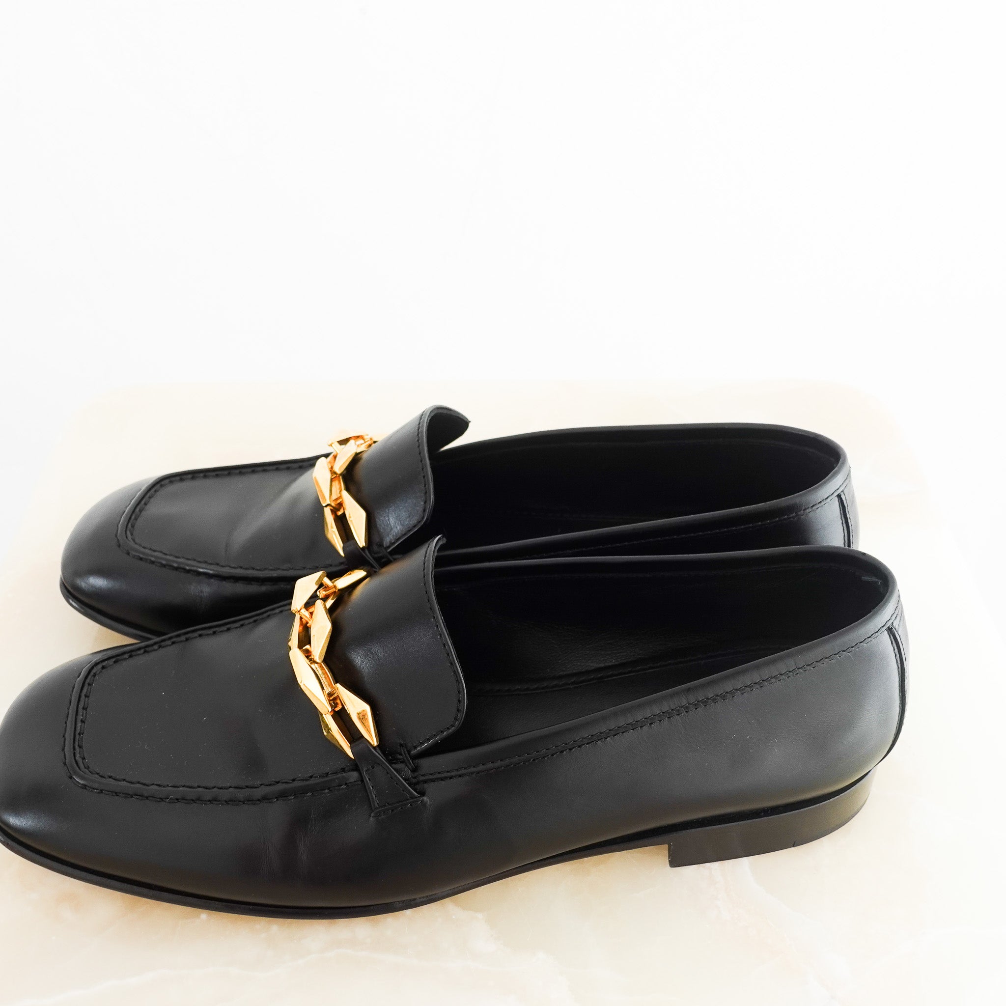 Jimmy Choo Tilda Leather Loafers RRP £800 | Authentic Preloved - Reloved Again