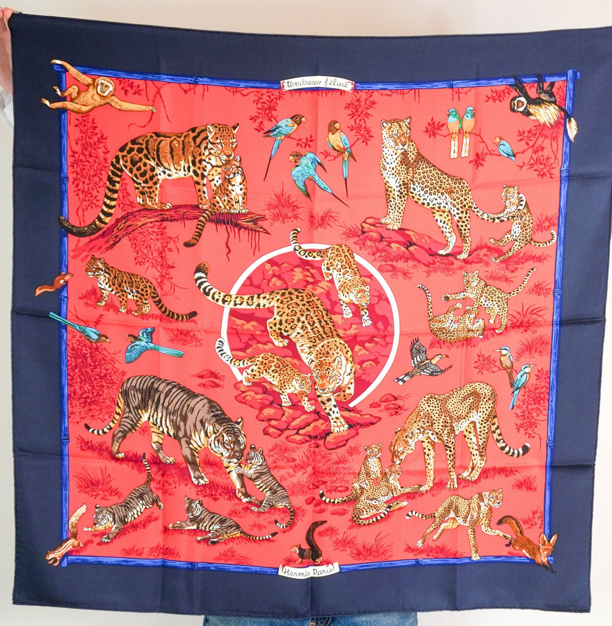 Hermes Tendress Red Scarf Carré RRP £520 | Authentic Preloved FINAL SALE - Reloved Again
