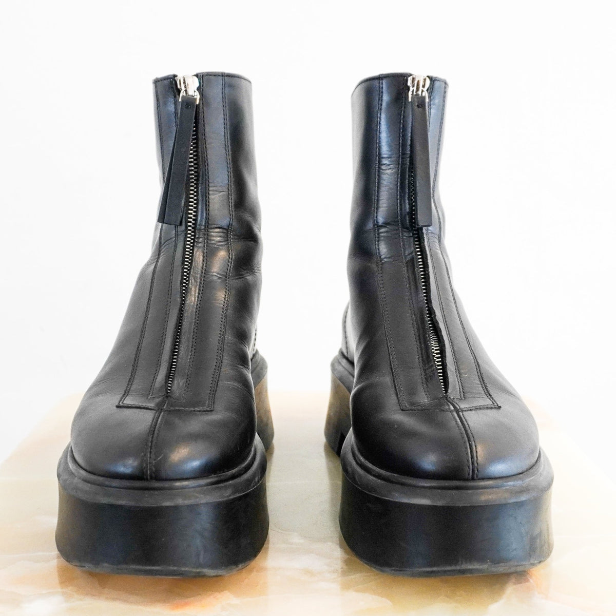 The Row Zipped Ankle Boots (RRP £1450) | Authentic Preloved - Reloved Again