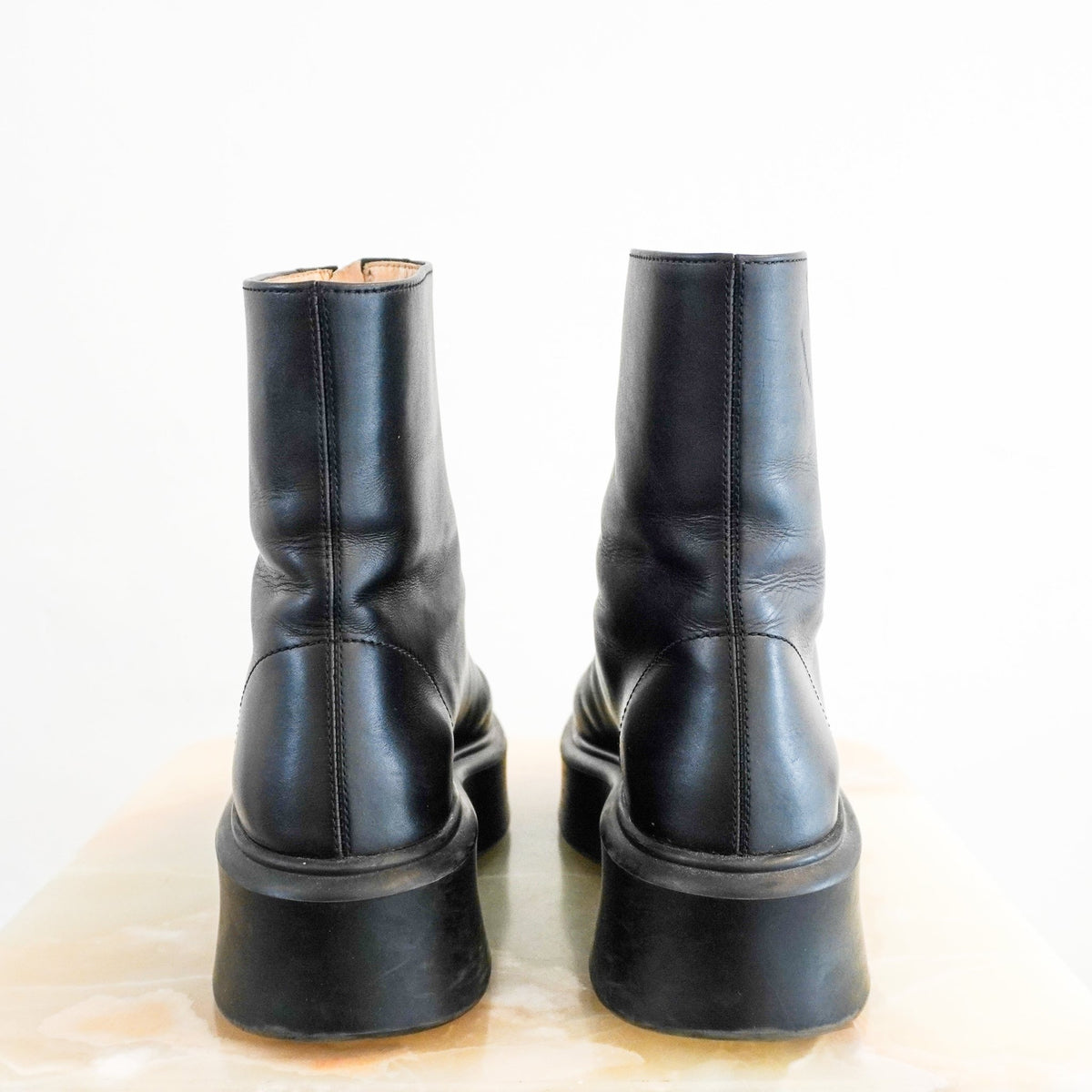 The Row Zipped Ankle Boots (RRP £1450) | Authentic Preloved - Reloved Again